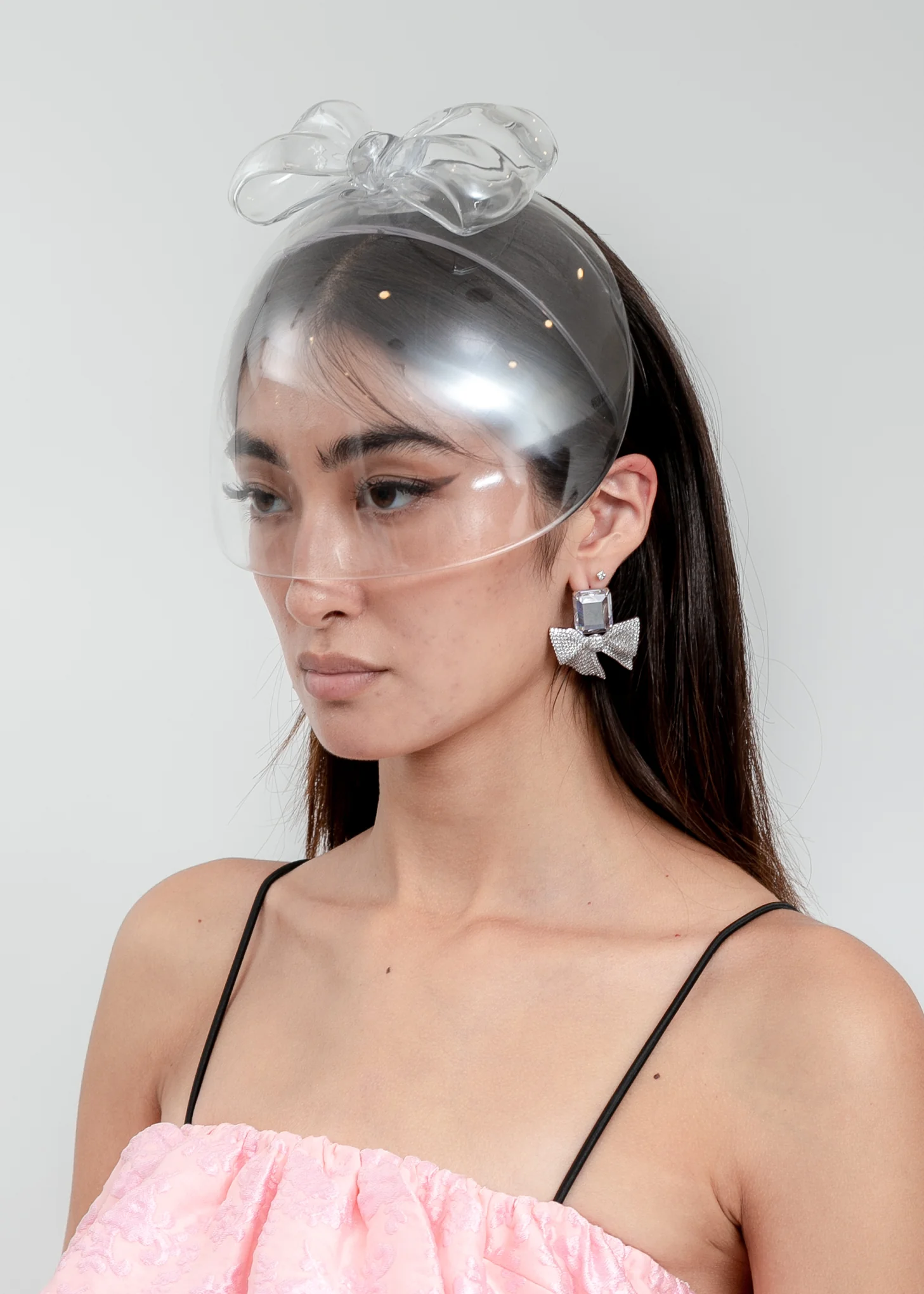 Transparent Bow Headband Mask - Image 3