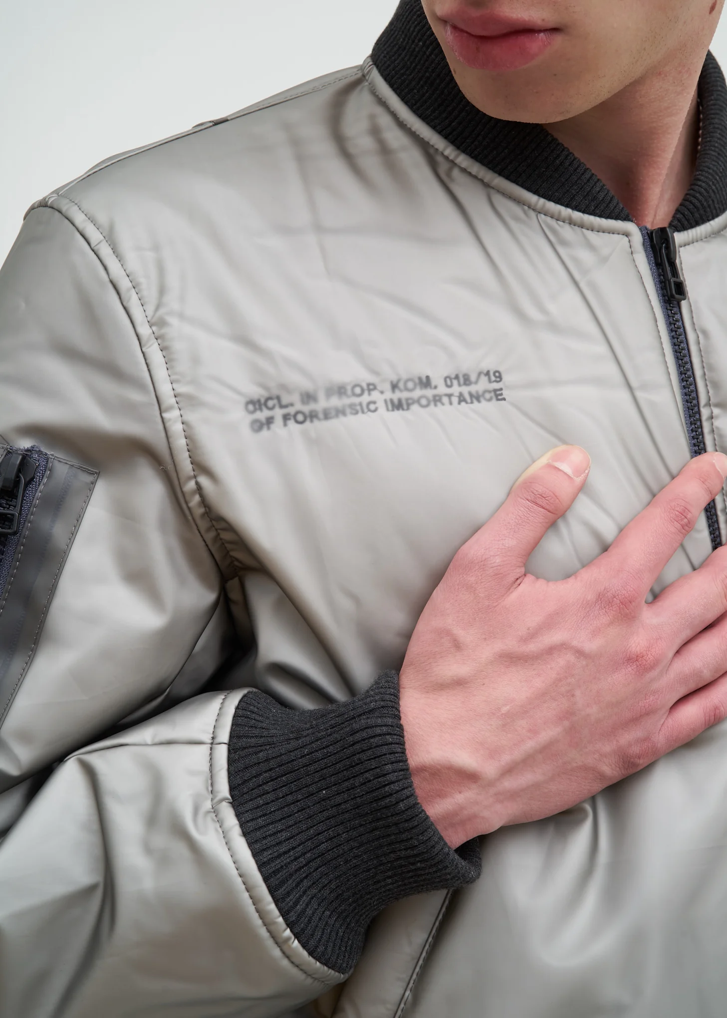 Transparent Quilted MA-1 Jacket - Image 6