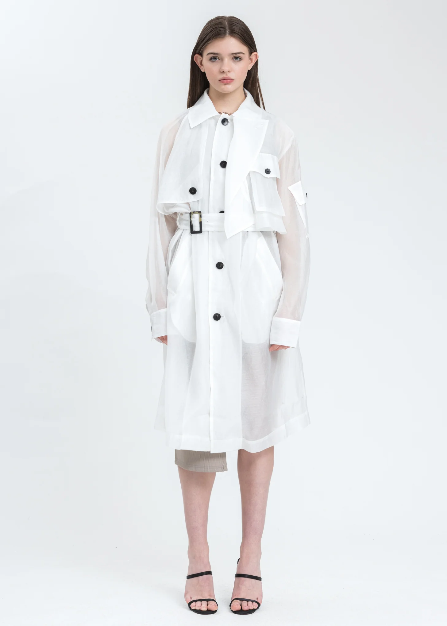 Transparent Woven Coat