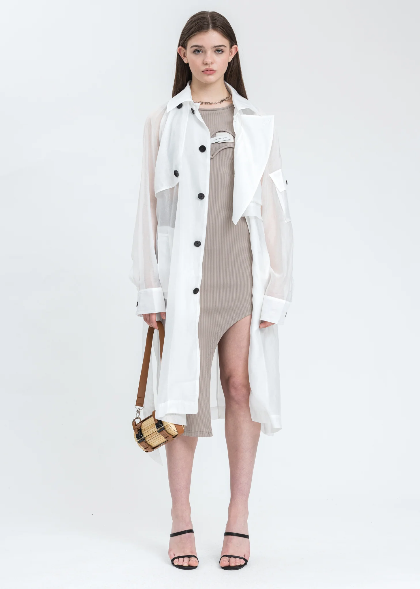 Transparent Woven Coat - Image 5