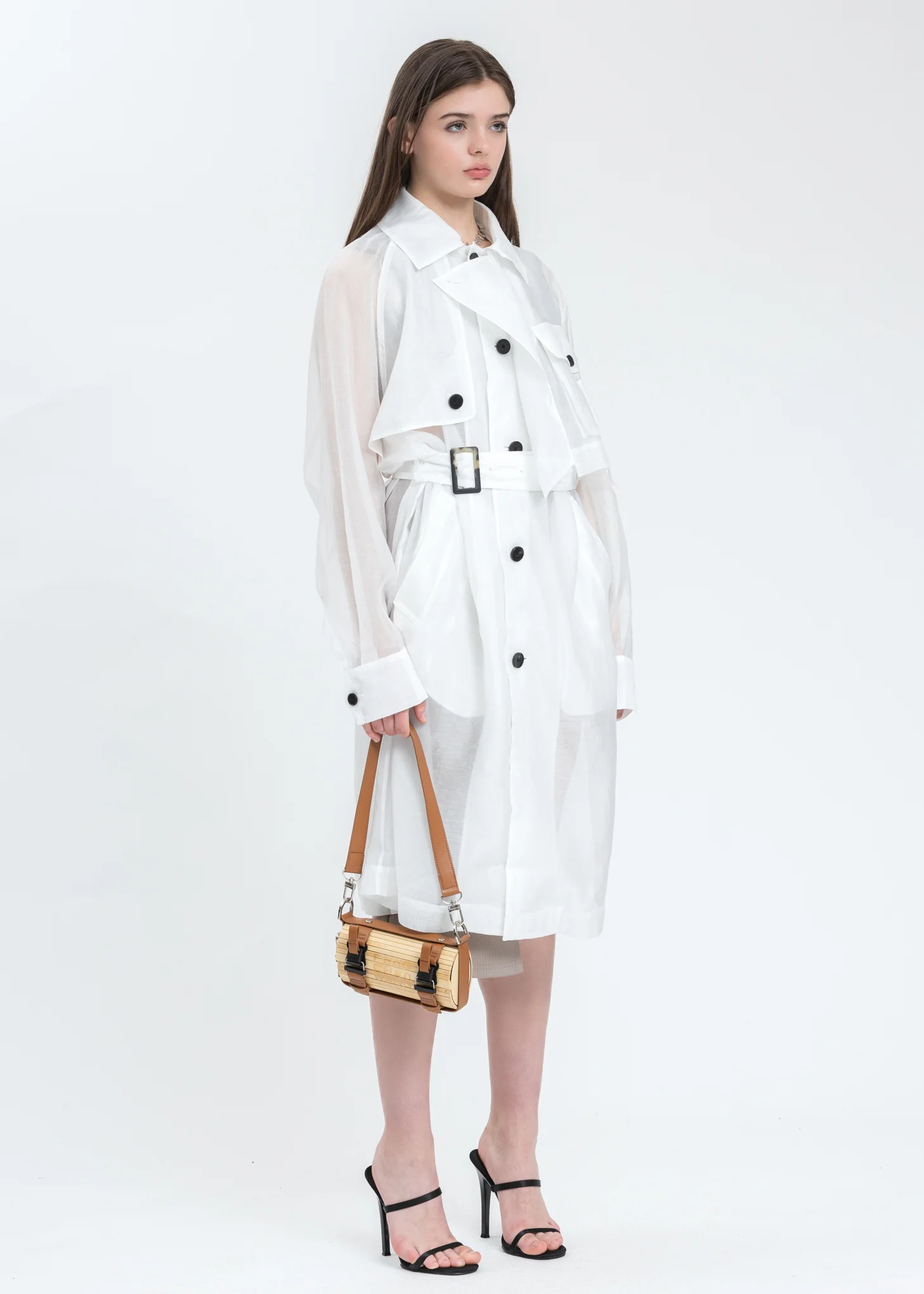 Transparent Woven Coat - Image 6