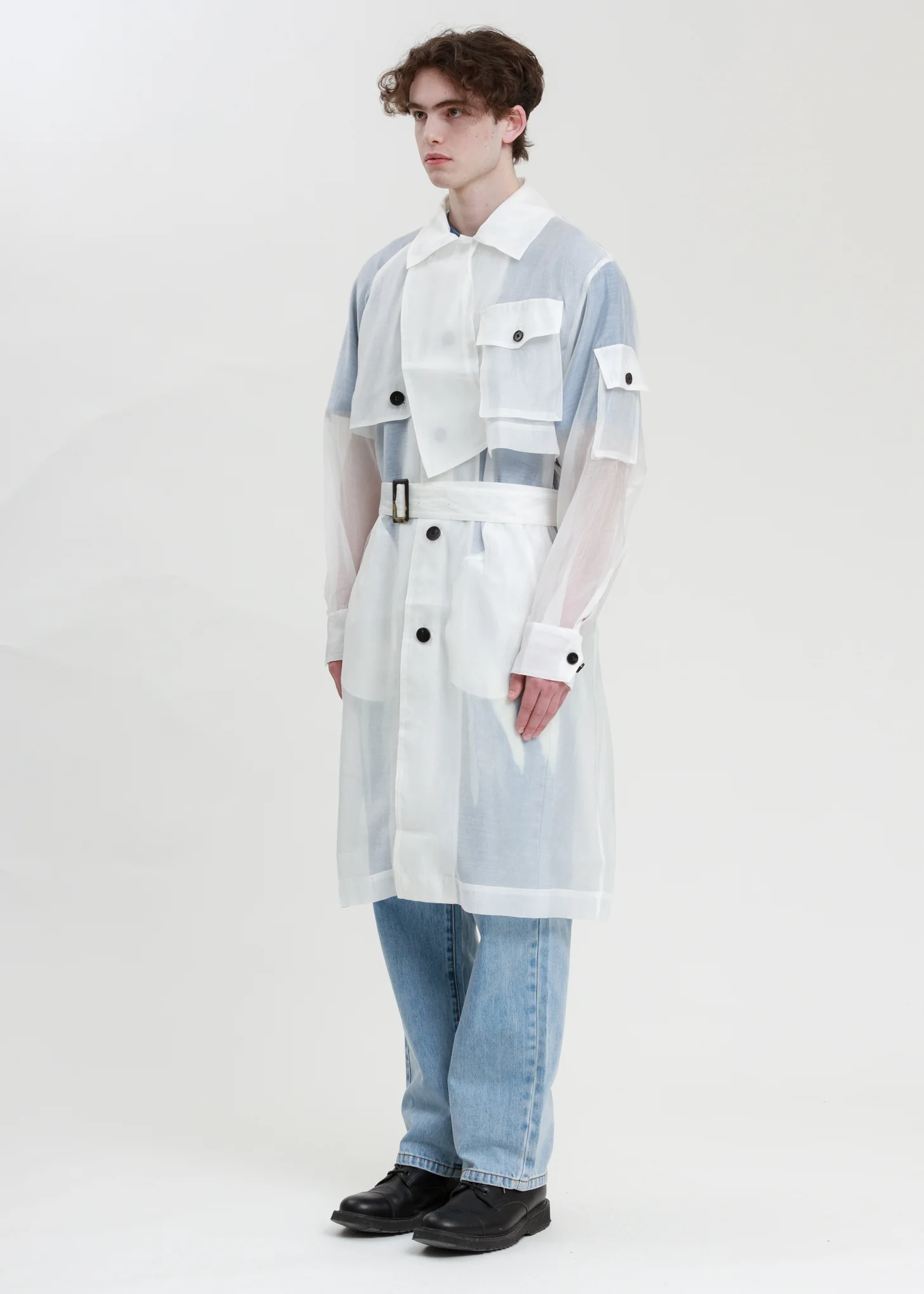 Transparent Woven Coat - Image 2