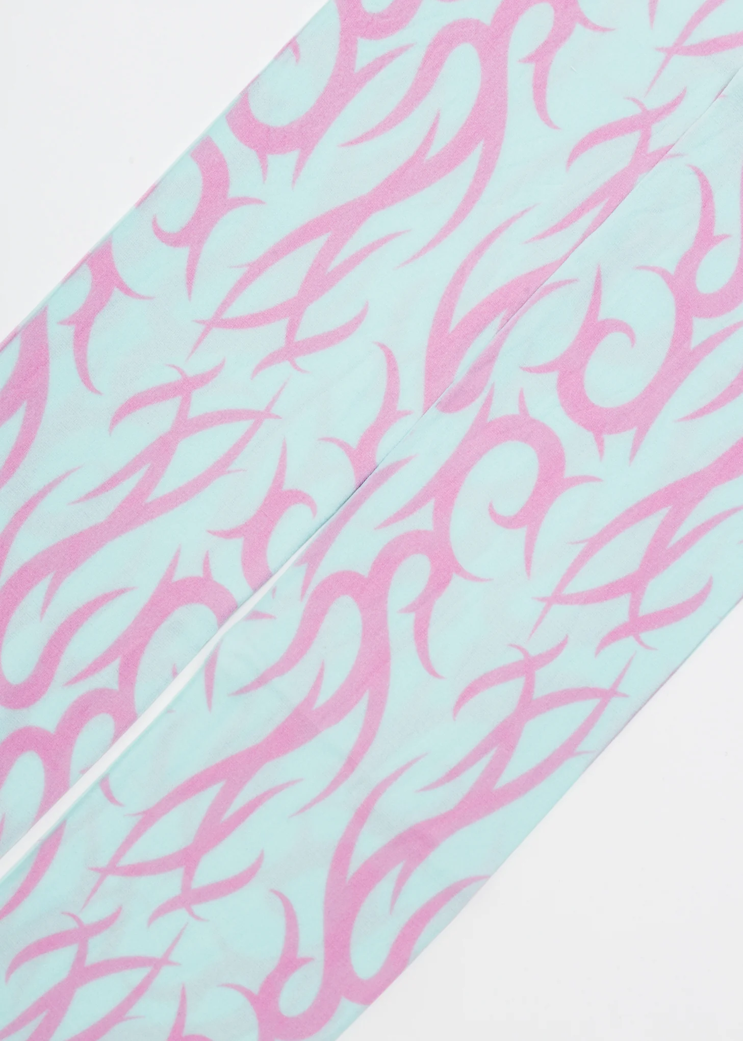 Turquoise And Pink Tattoo Tights - Image 2