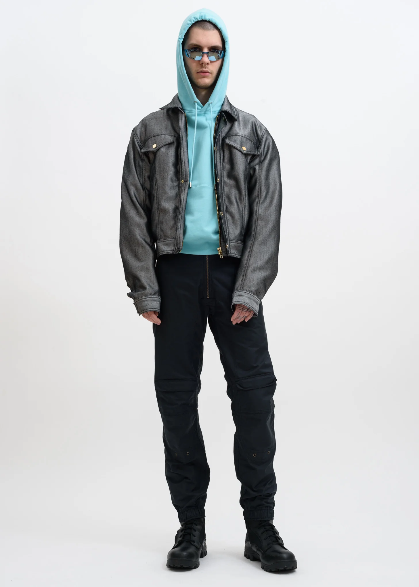 Turquoise Dan Hoodie - Image 7