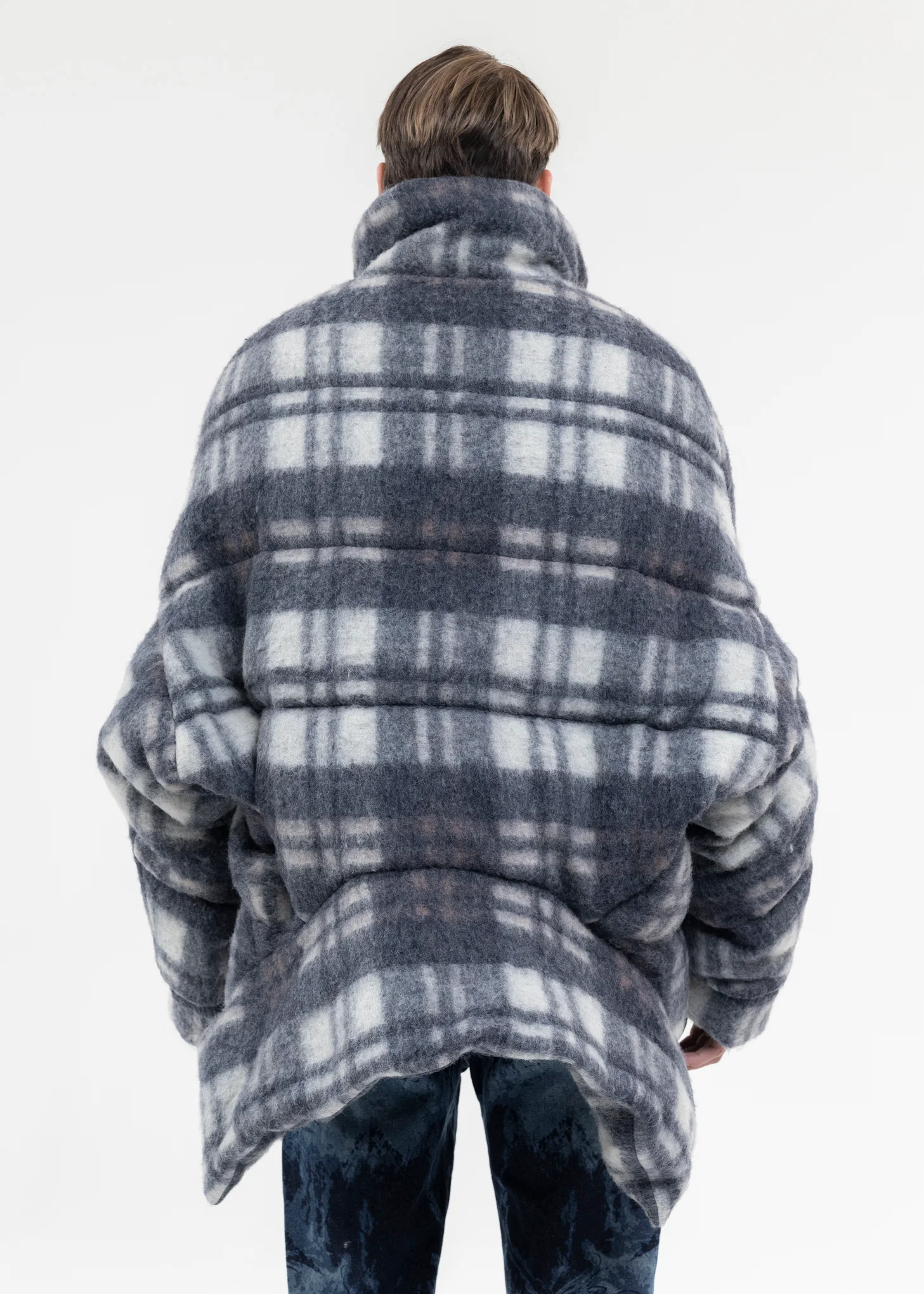 UPSIDE DOWN JACKET IN CHECK PATTERN - Image 3