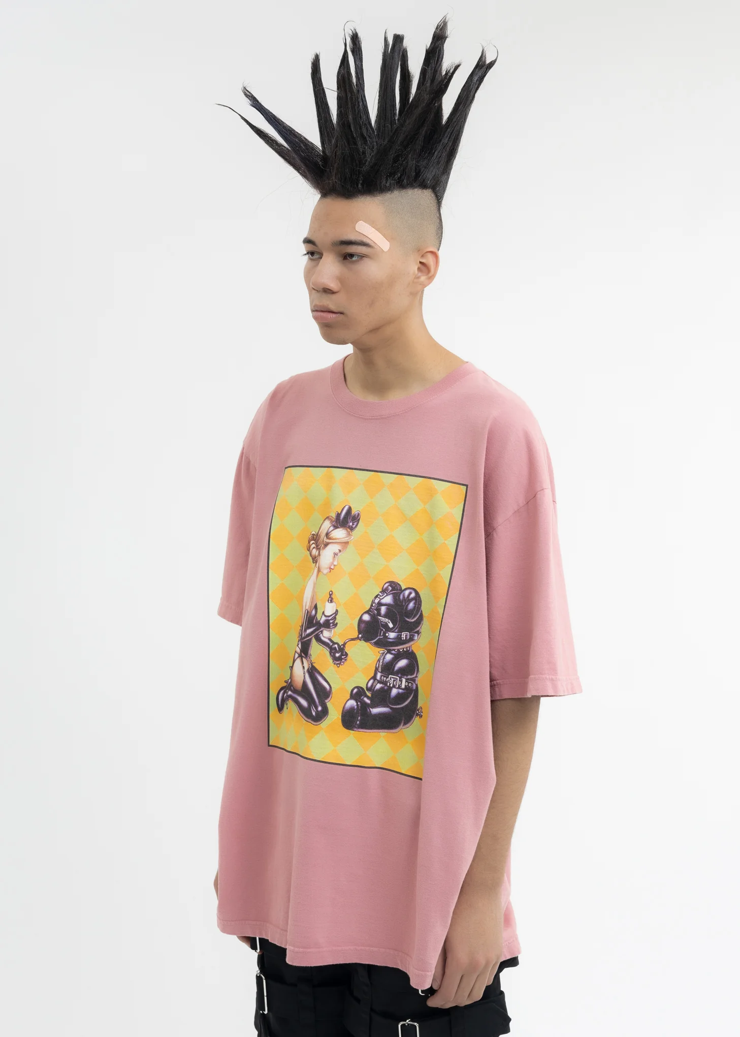 Used Pink KIDILL × EDWIN Bondage T-Shirt - Artwork by Trevor Brown - Image 3