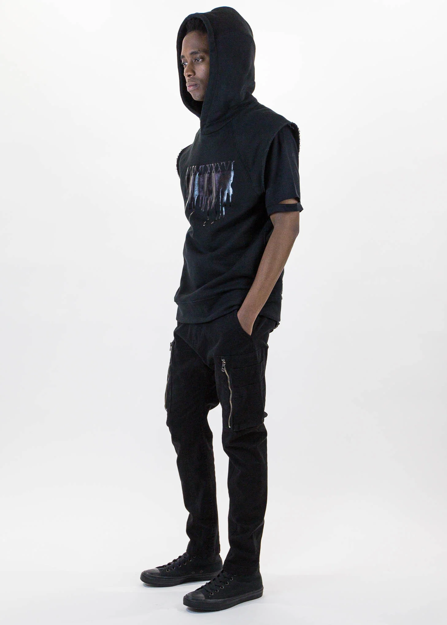 Black Utility Cargo Pants - Image 5