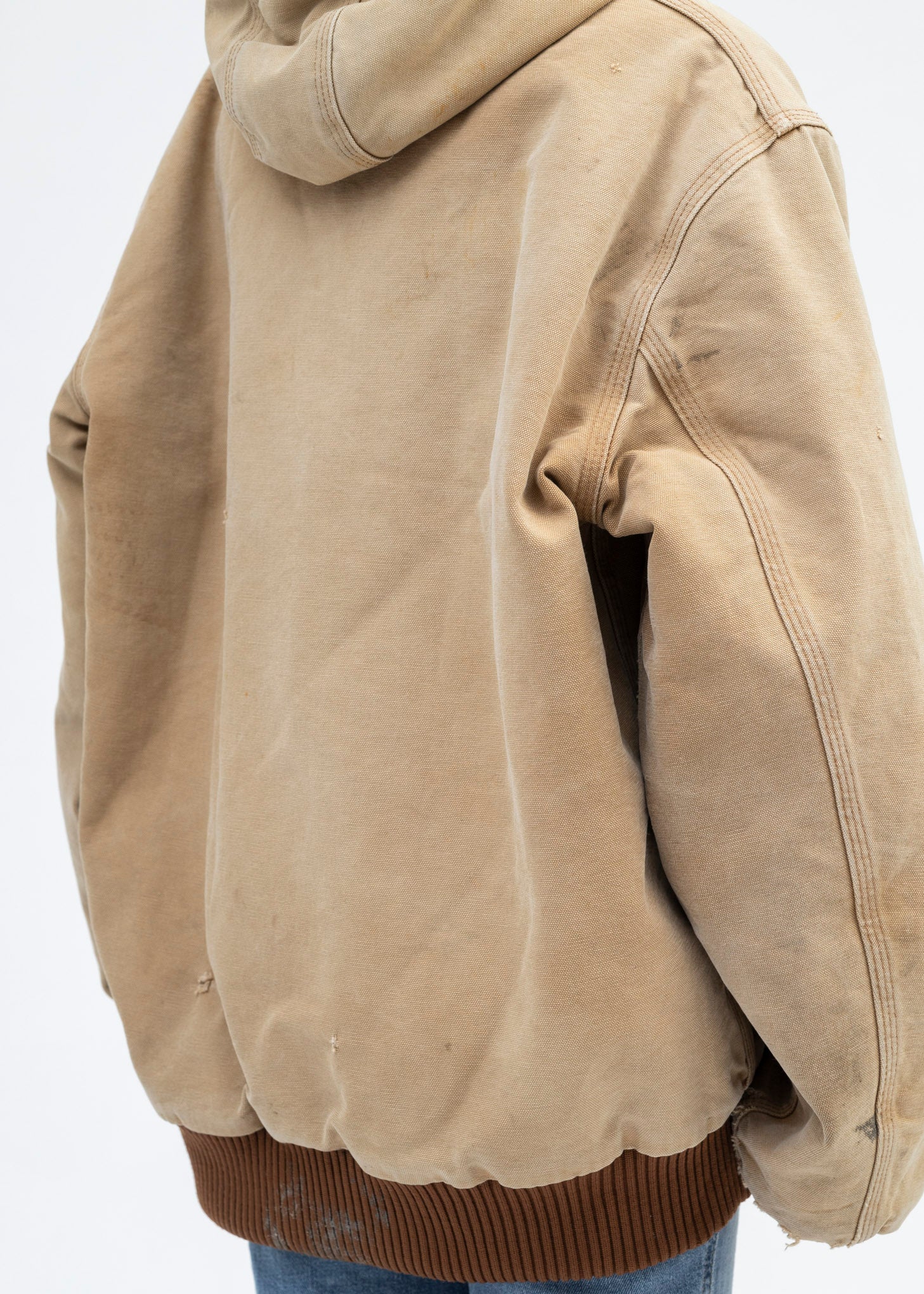 Vintage Beige Carhartt Hooded Jacket - Image 5
