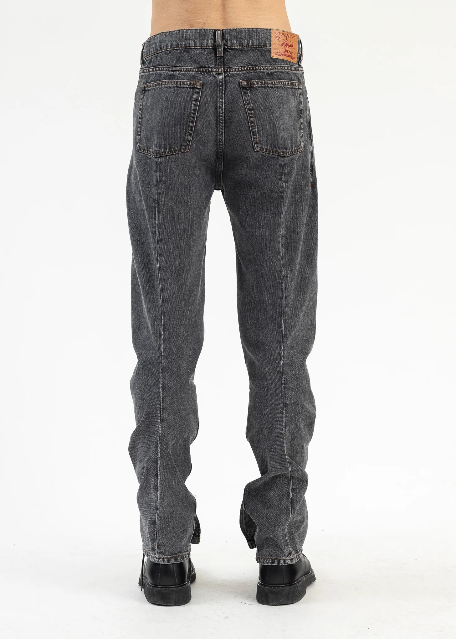 VINTAGE BLACK EVERGREEN BANANA SLIM JEANS - Image 4