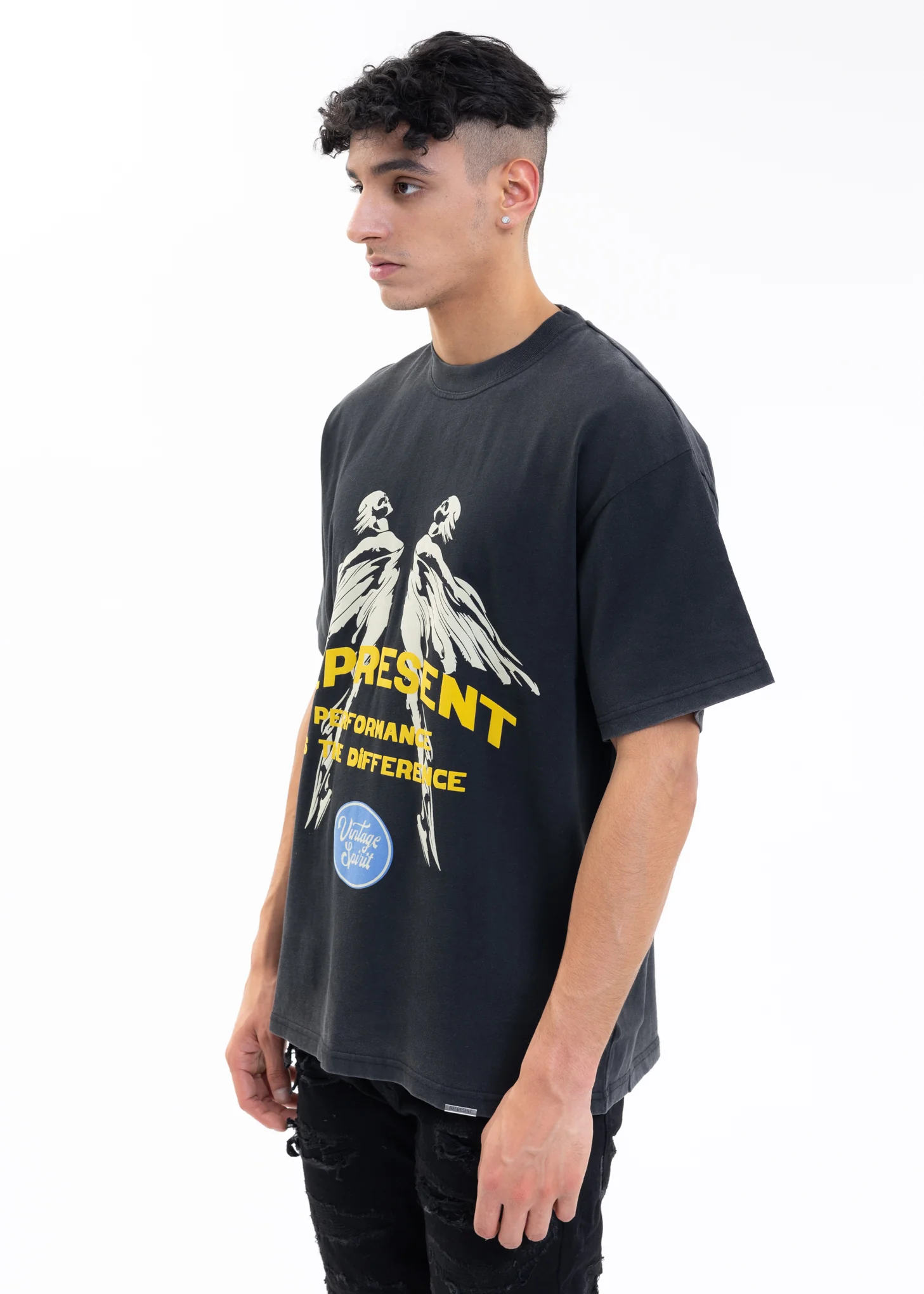 Vintage Black VINTAGE SPIRIT T-Shirt - Image 2