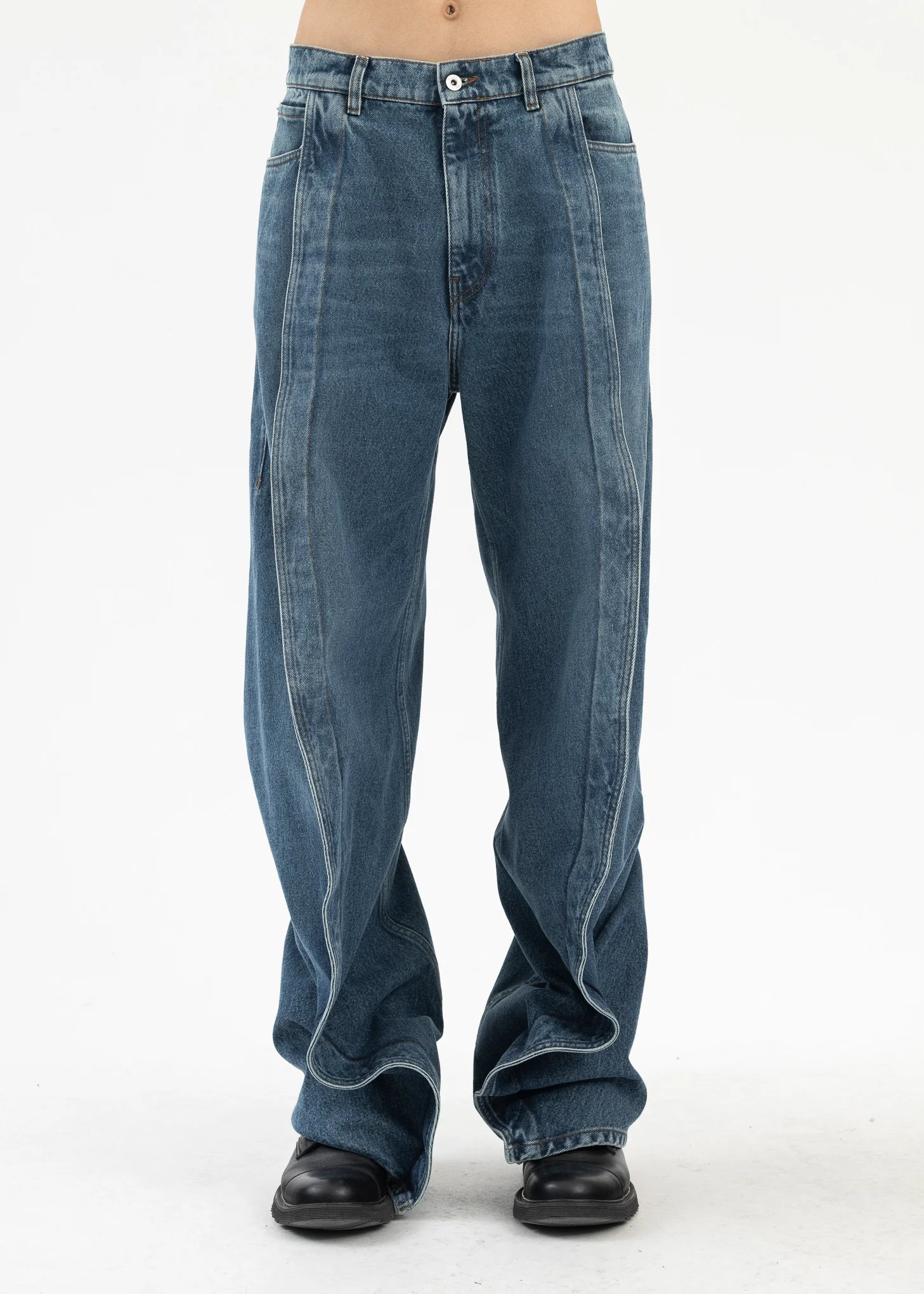 VINTAGE BLUE EVERGREEN BANANA JEANS