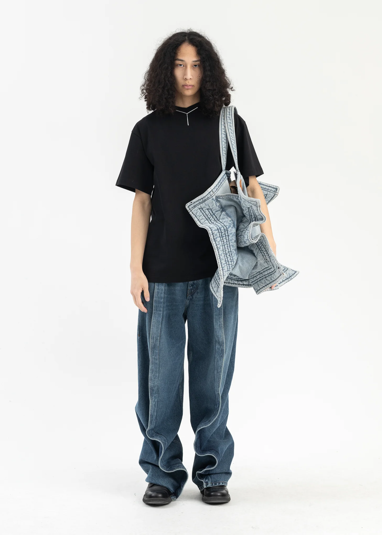 VINTAGE BLUE EVERGREEN BANANA JEANS - Image 6