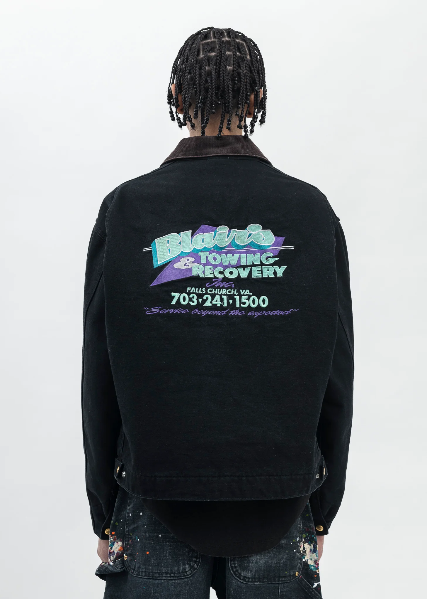 Vintage Black Carhartt Detroit Jacket - Image 2