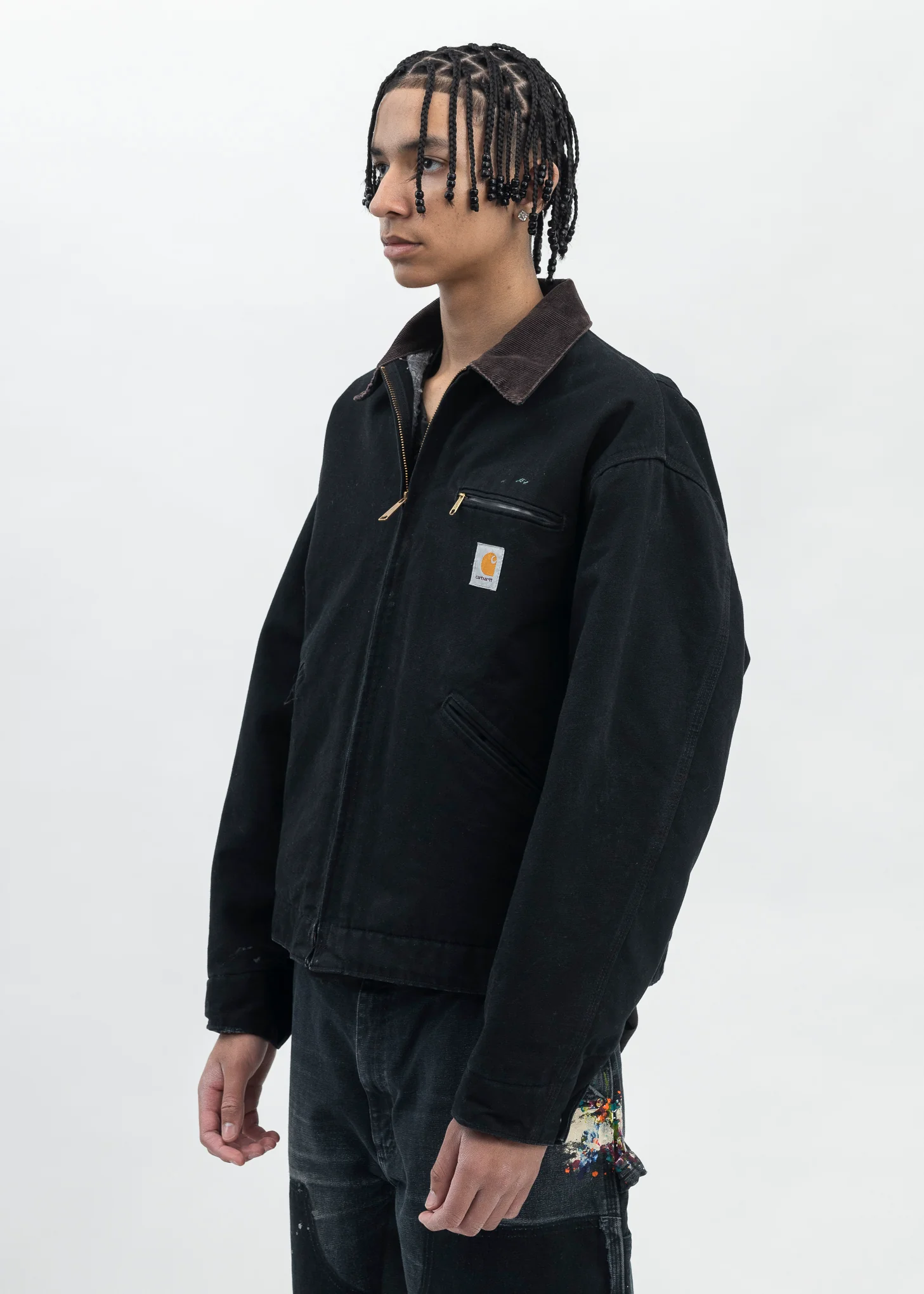 Vintage Black Carhartt Detroit Jacket - Image 3