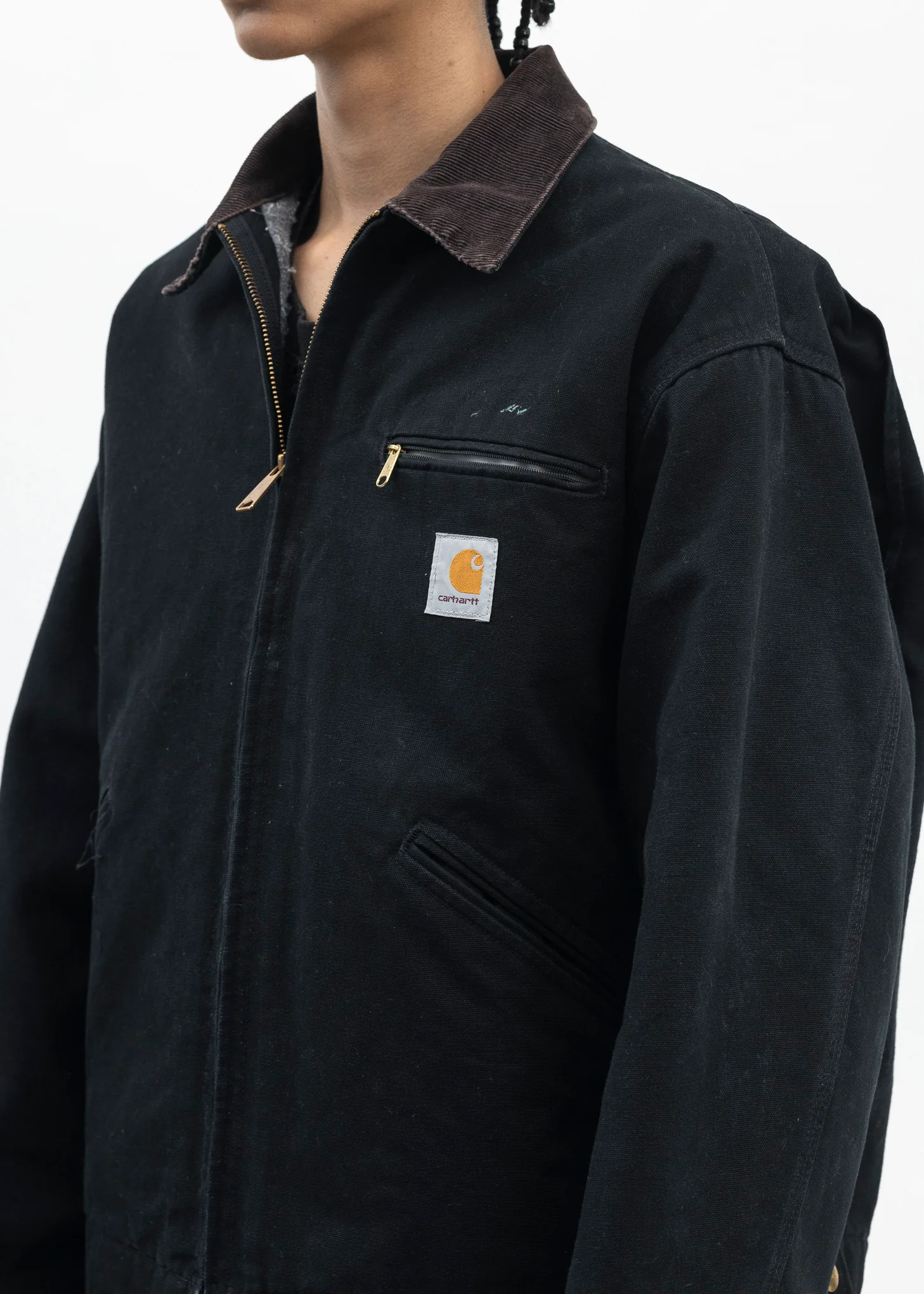 Vintage Black Carhartt Detroit Jacket - Image 4