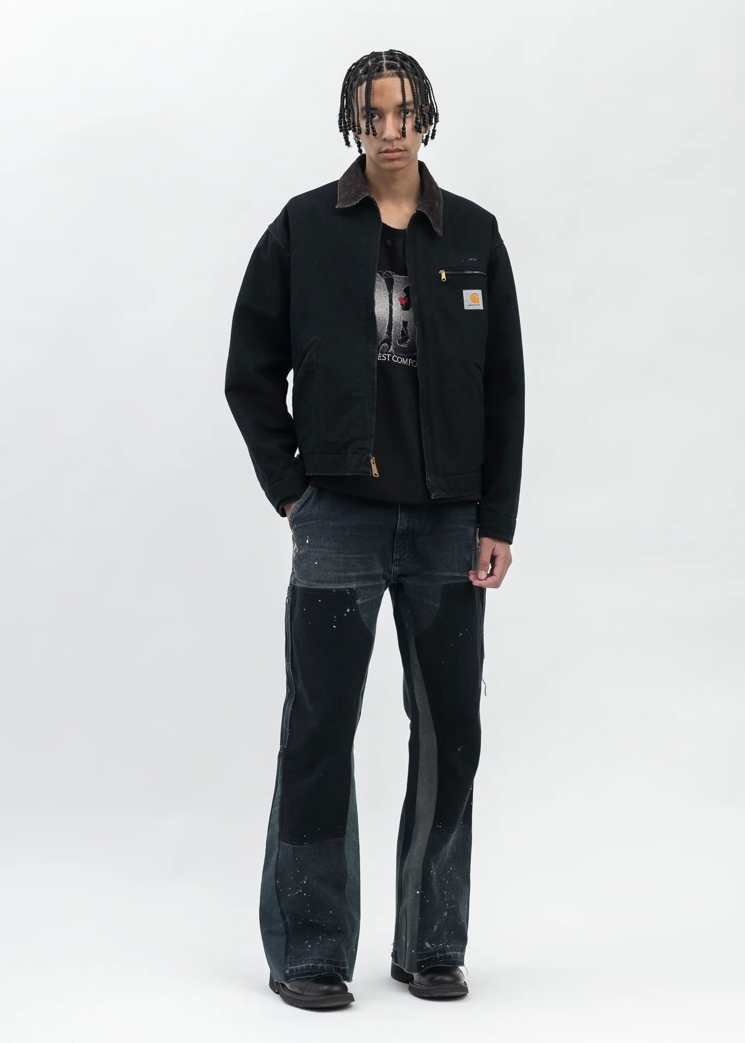 Vintage Black Carhartt Detroit Jacket - Image 5