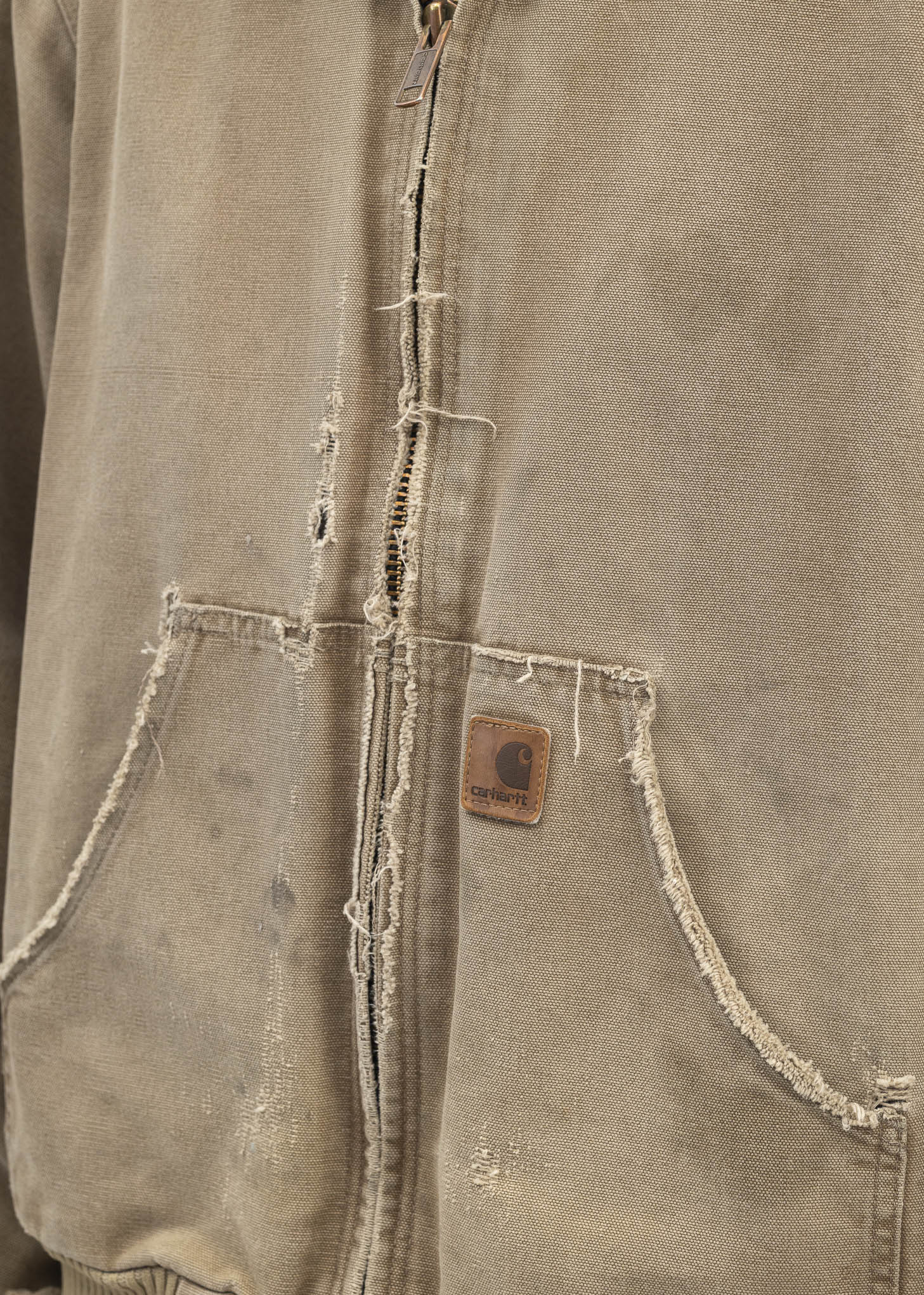 Vintage Beige Carhartt Hooded Jacket - Image 5