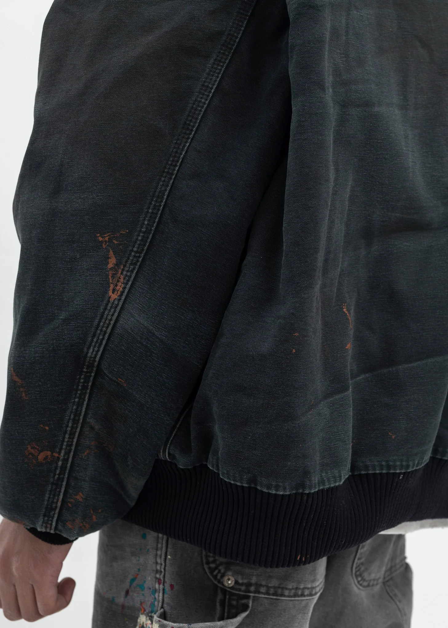 Vintage Navy Carhartt Hooded Jacket - Image 5