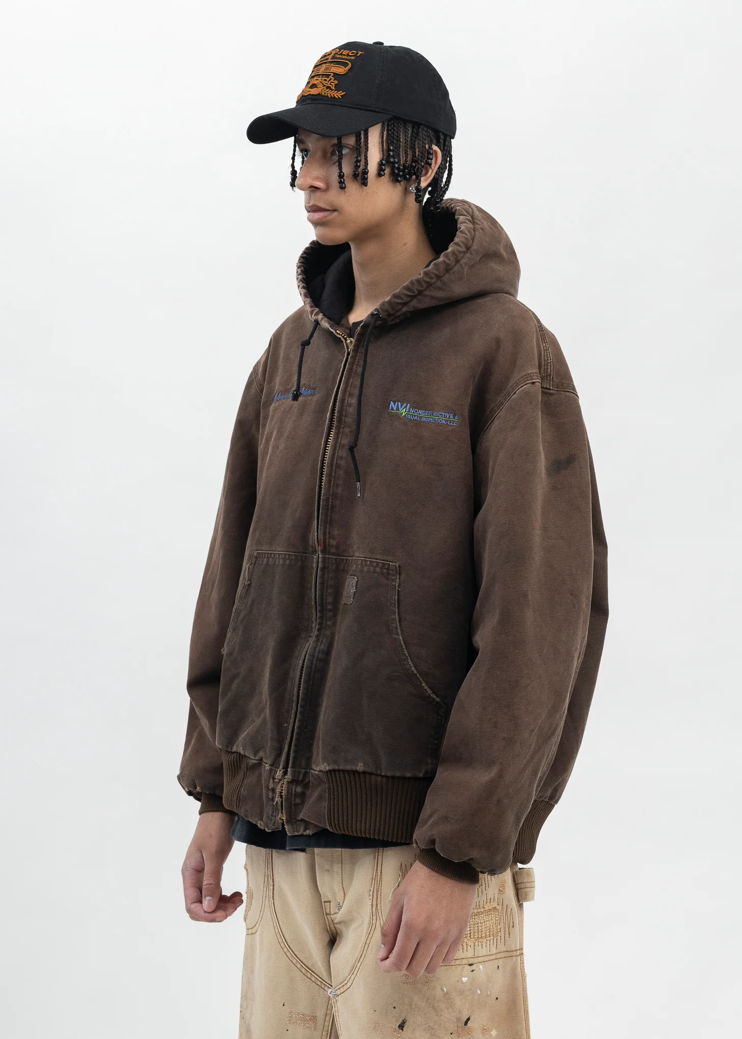 Vintage Brown Carhartt Hooded Jacket - Image 3
