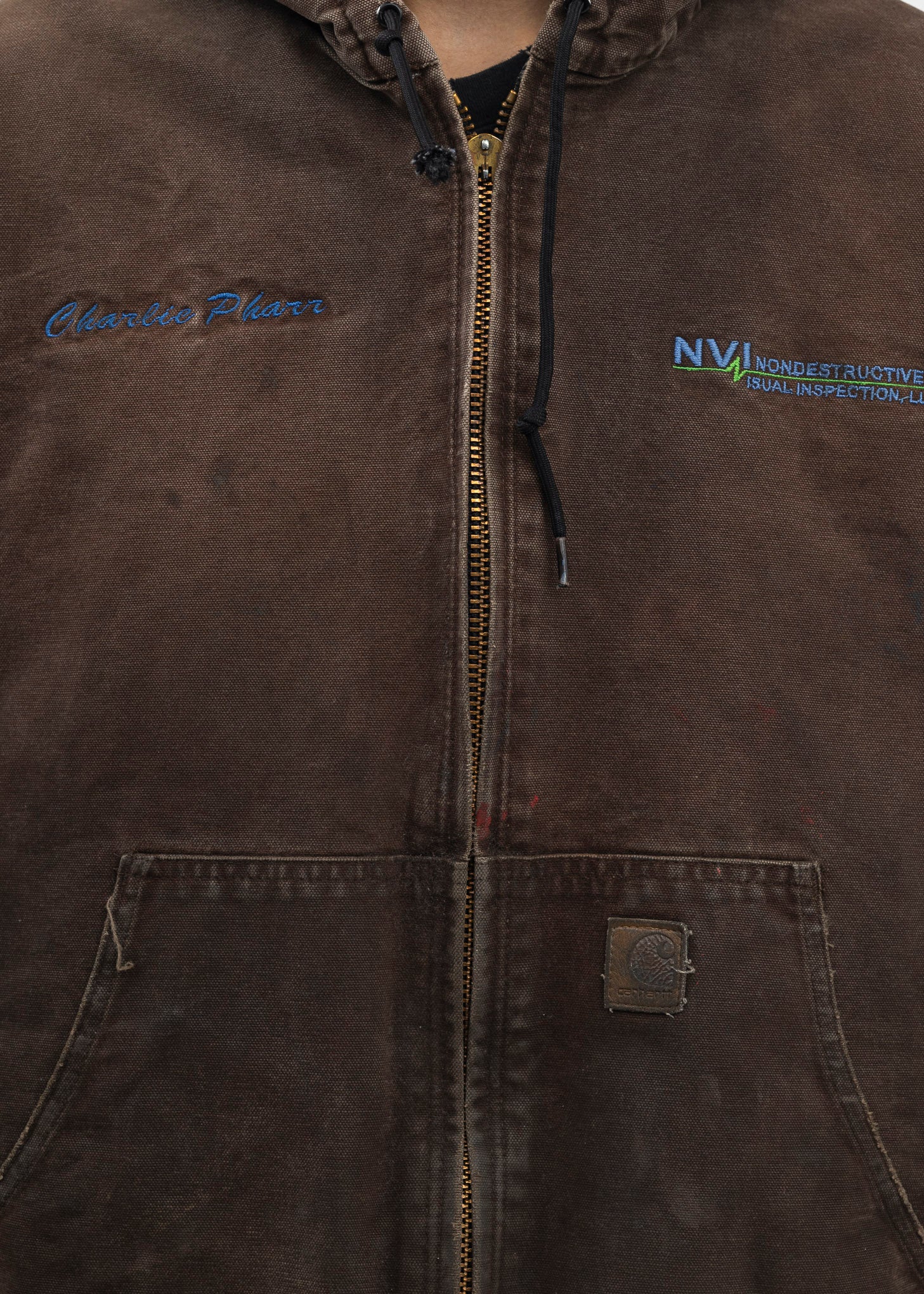 Vintage Brown Carhartt Hooded Jacket - Image 4