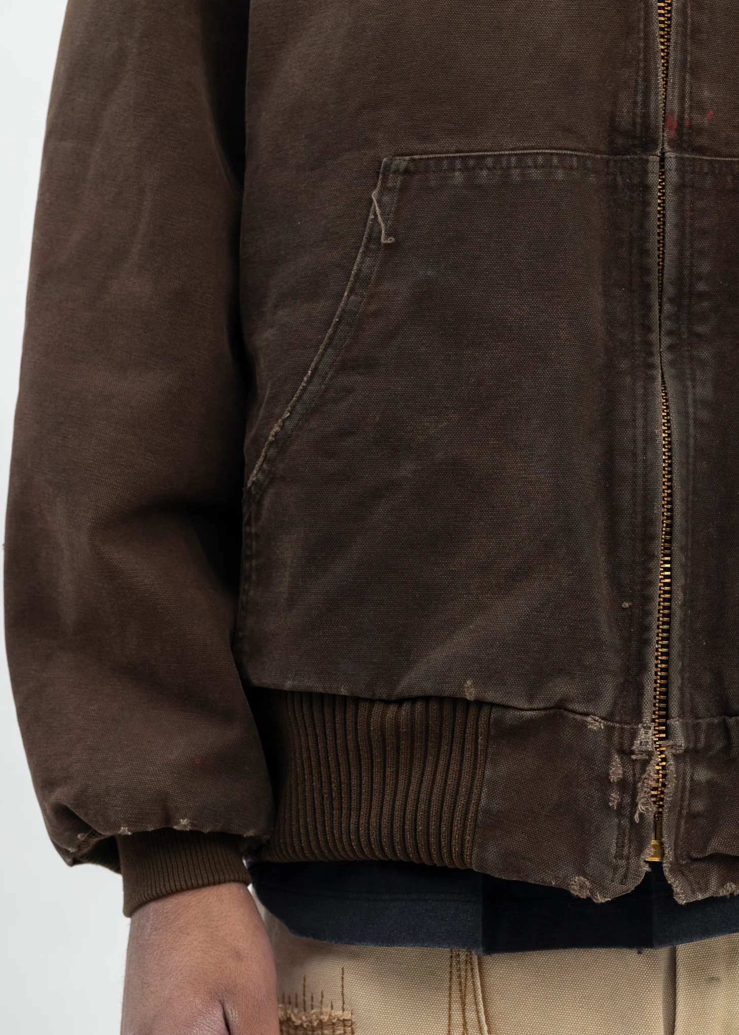Vintage Brown Carhartt Hooded Jacket - Image 5