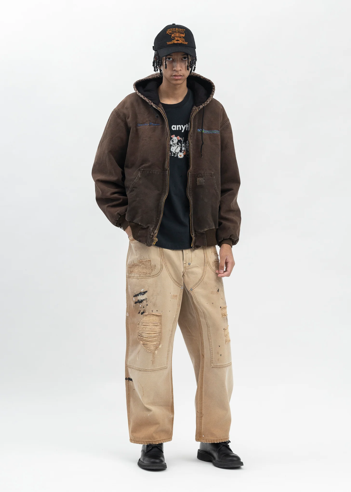 Vintage Brown Carhartt Hooded Jacket - Image 9