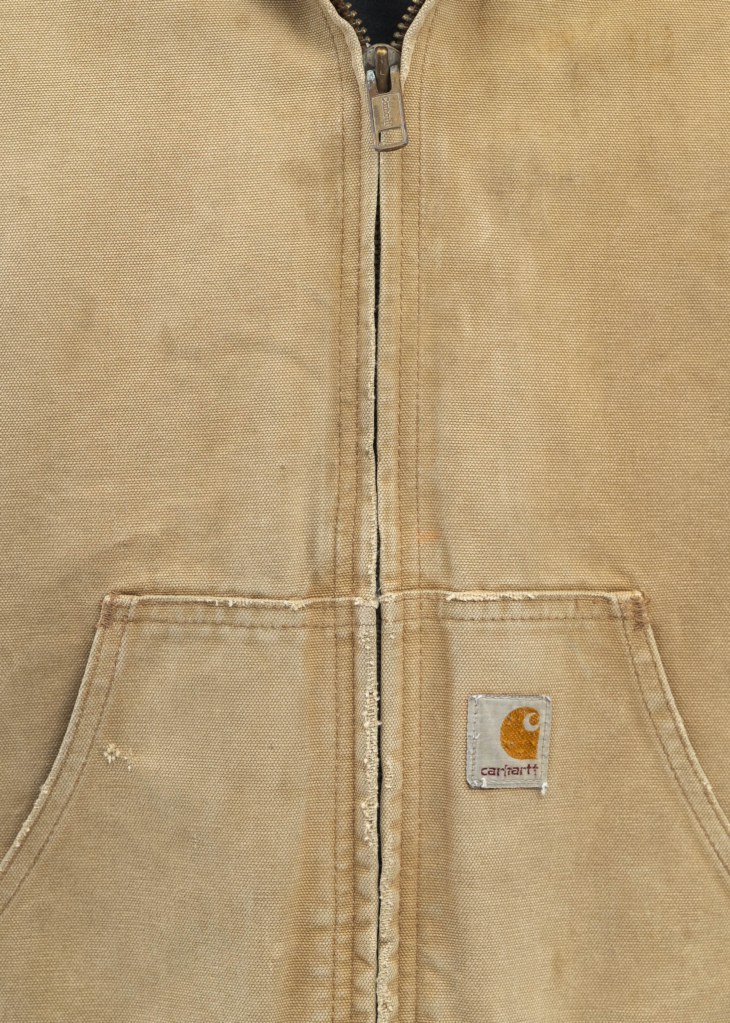 Vintage Beige Carhartt Hooded Jacket - Image 5