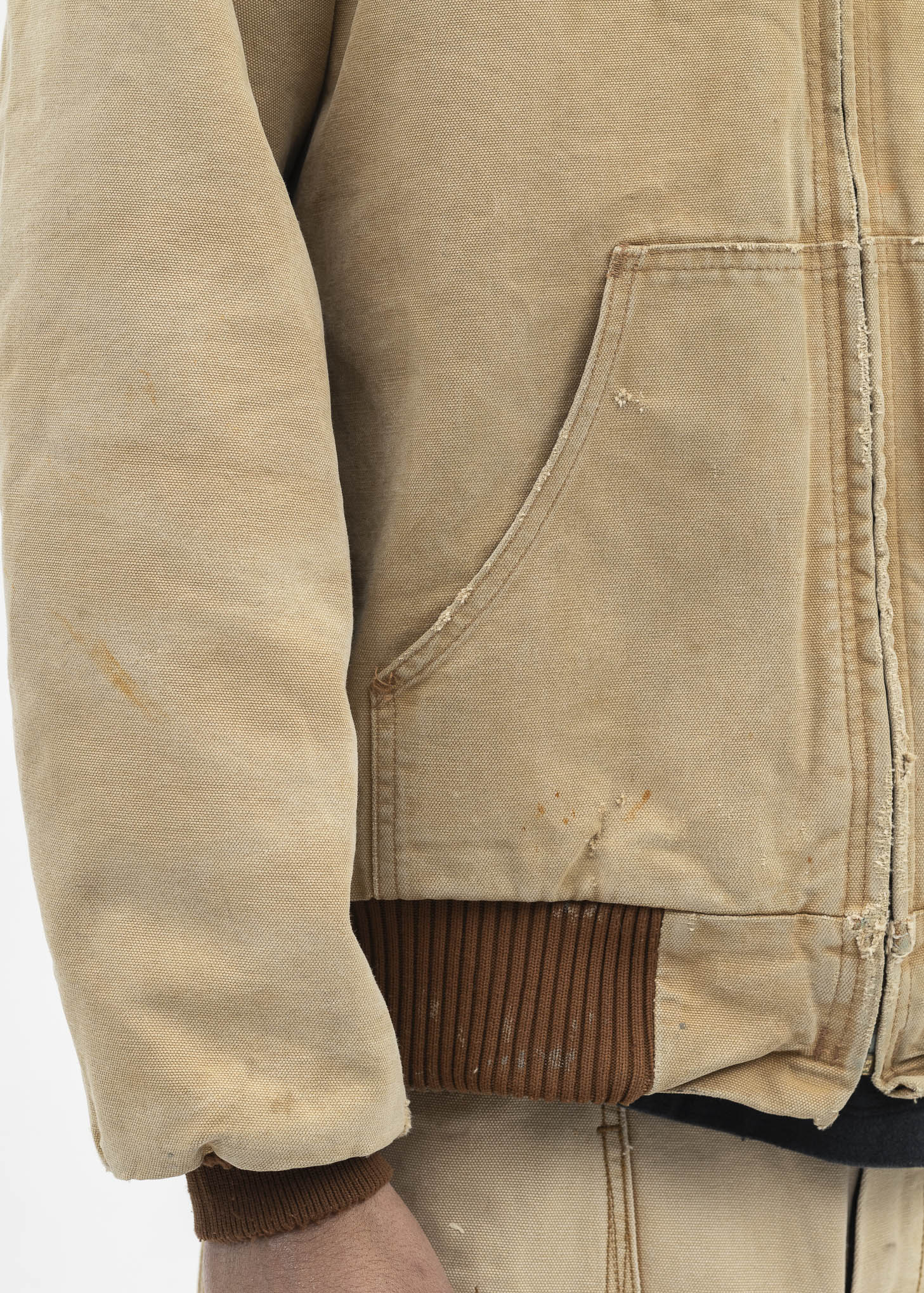 Vintage Beige Carhartt Hooded Jacket - Image 7