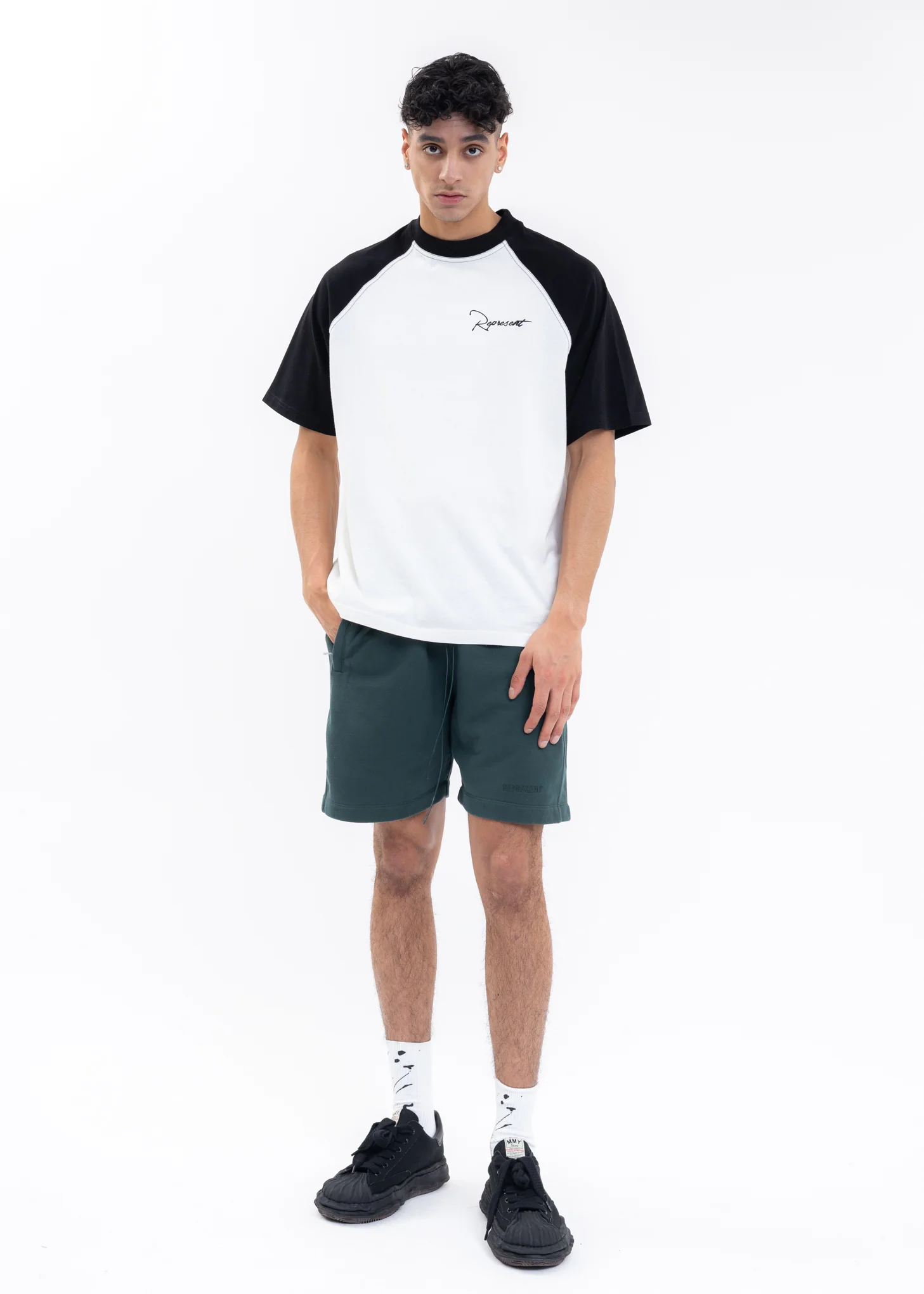 Vintage Green BLANK Shorts - Image 5