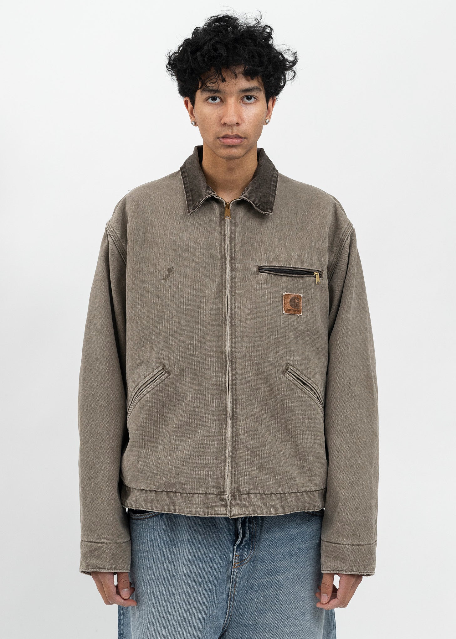 Vintage Grey Carhartt Detroit Jacket