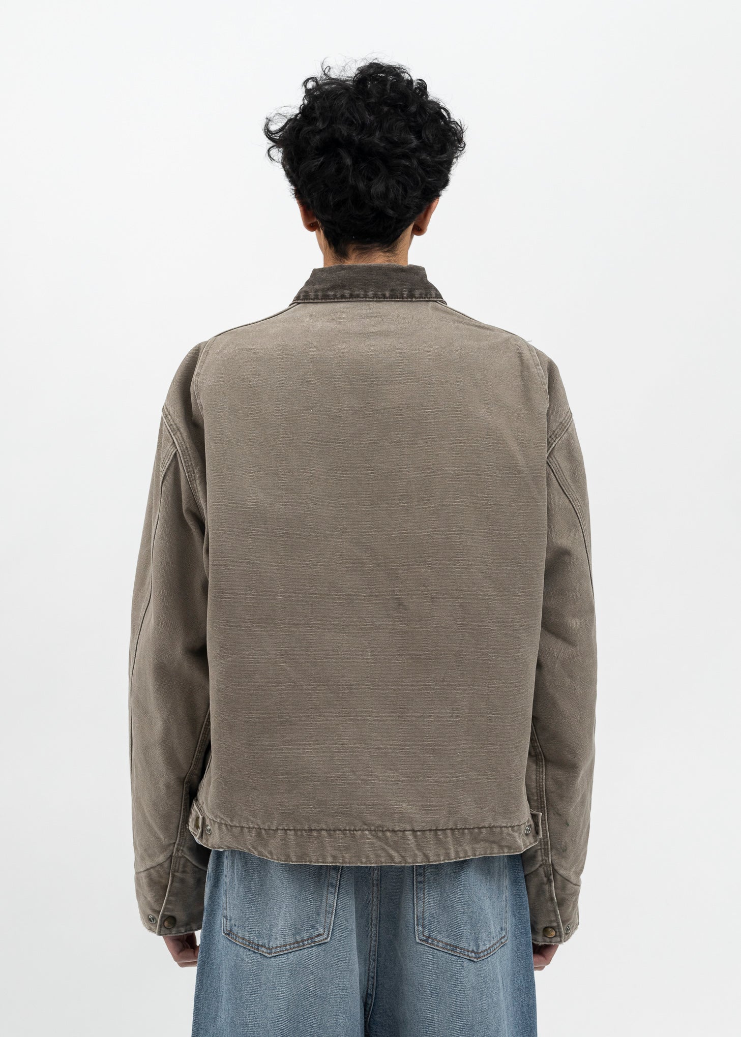 Vintage Grey Carhartt Detroit Jacket - Image 3