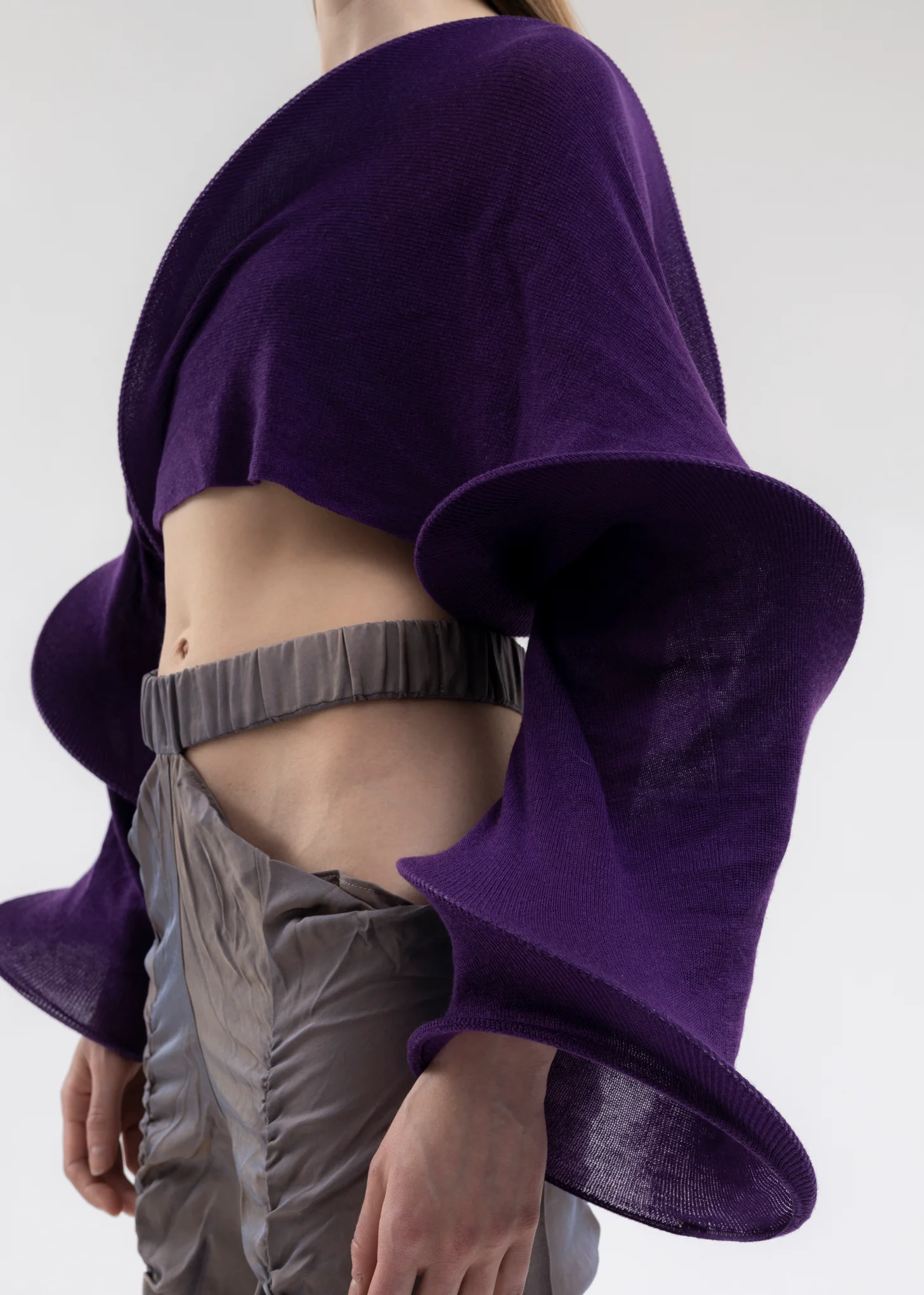 VIOLET SPIRAL LONG SLEEVE TOP - Image 5