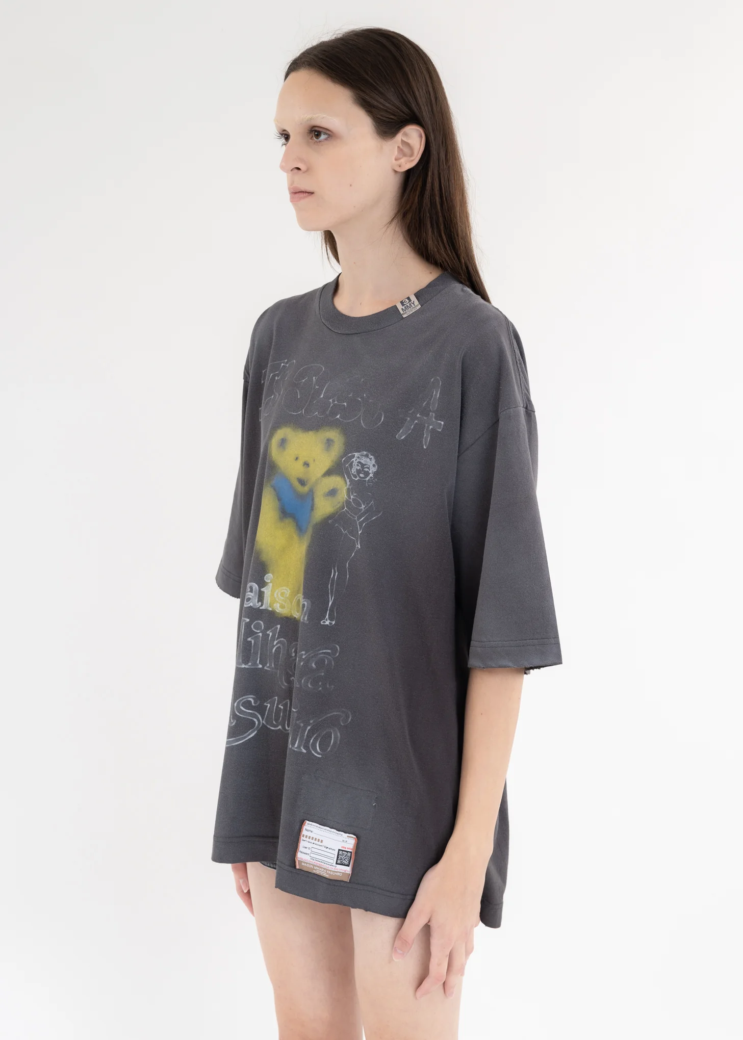 Wash Black Distressed Tee - Image 3