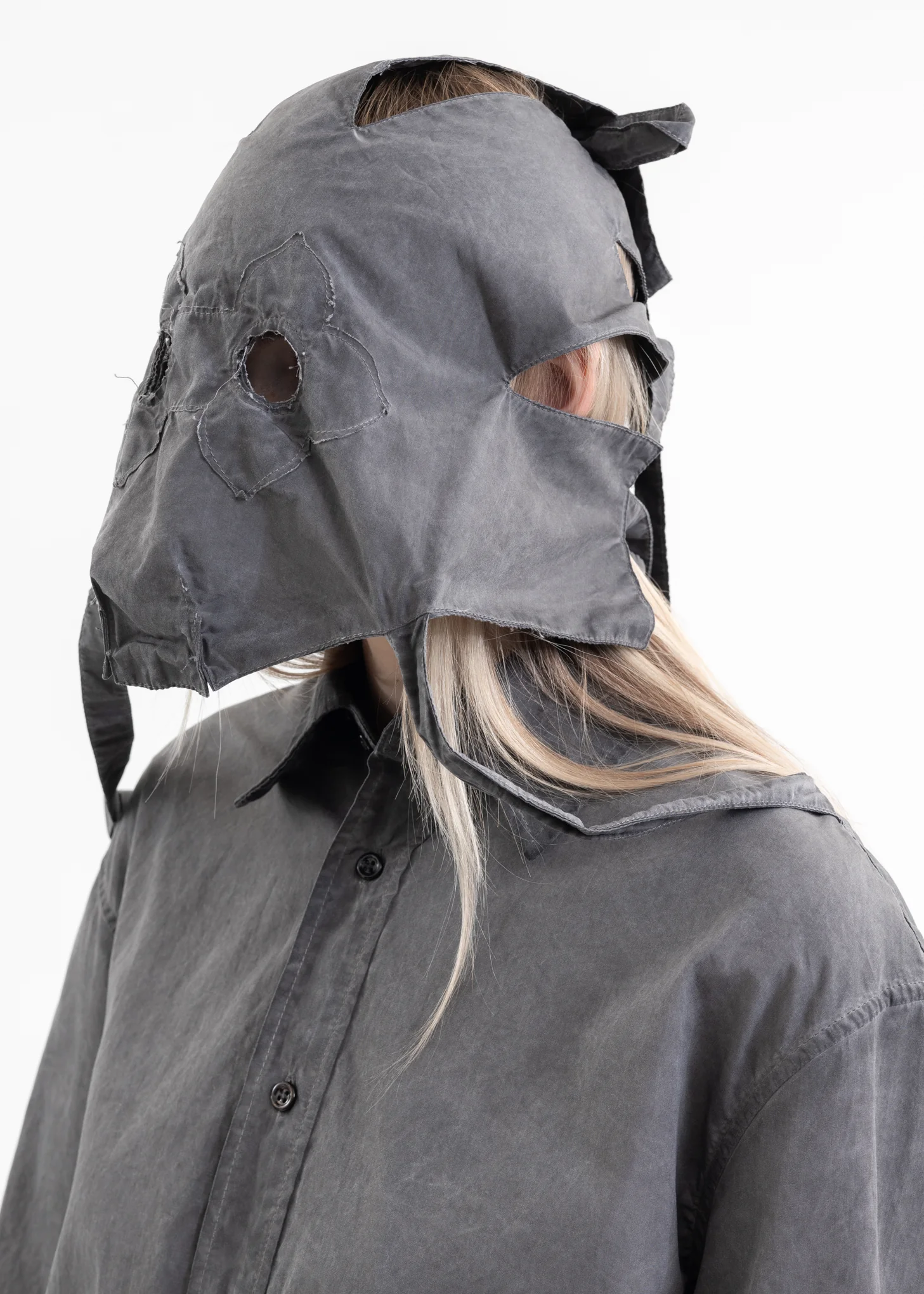 WASH BLACK FLOWER MASK LS SHIRT - Image 5