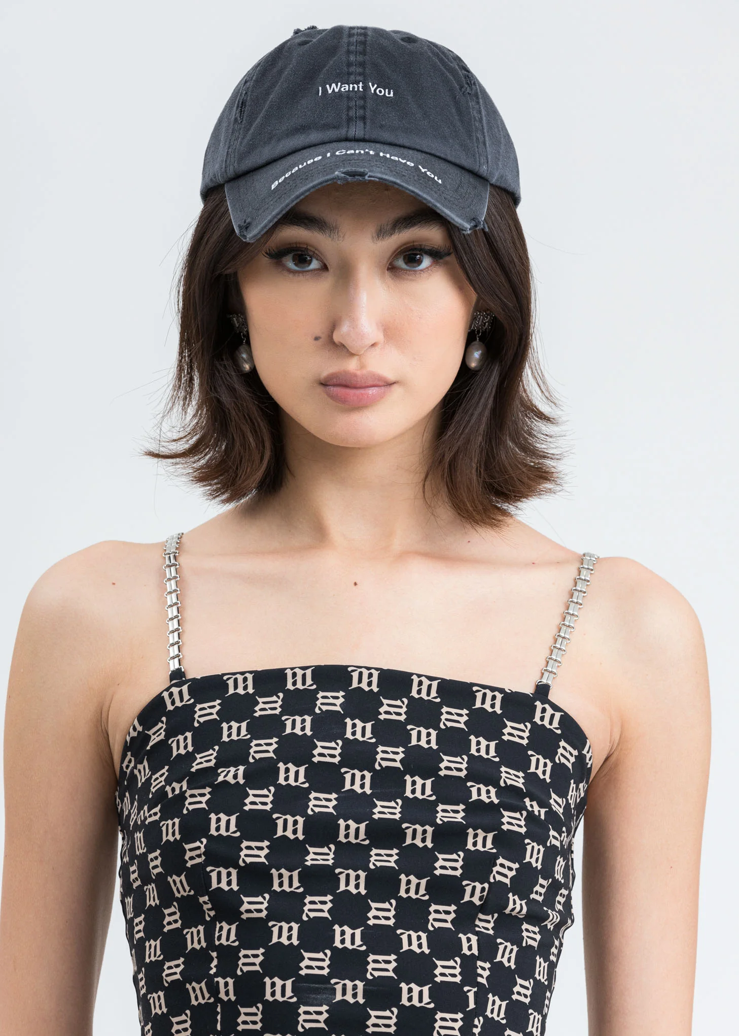 Wash Black I WANT YOU Cap