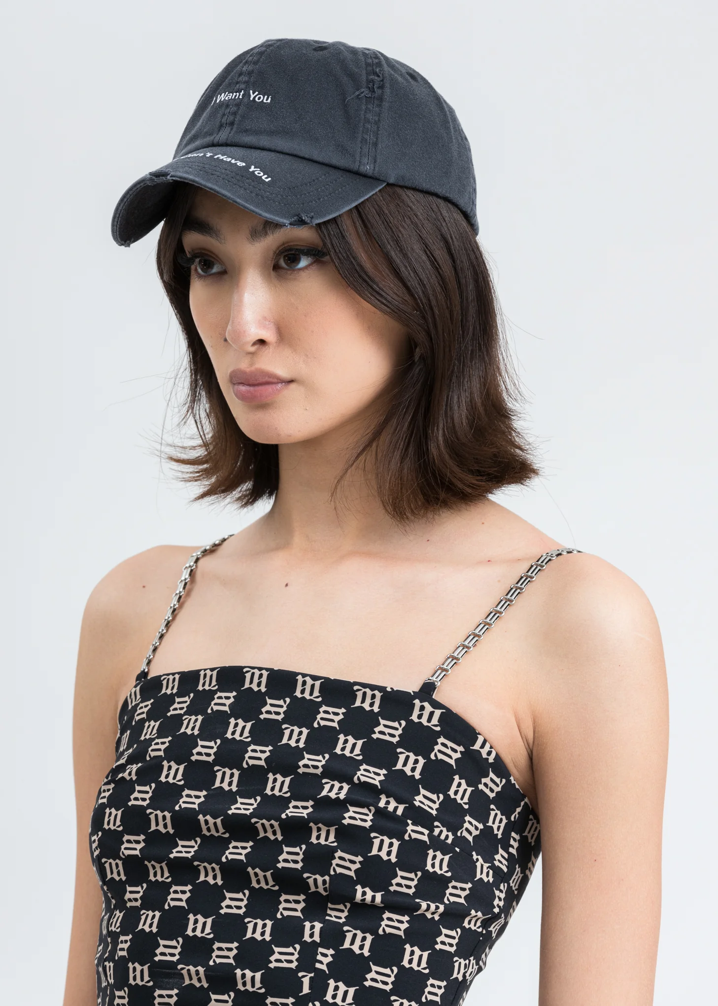 Wash Black I WANT YOU Cap - Image 2