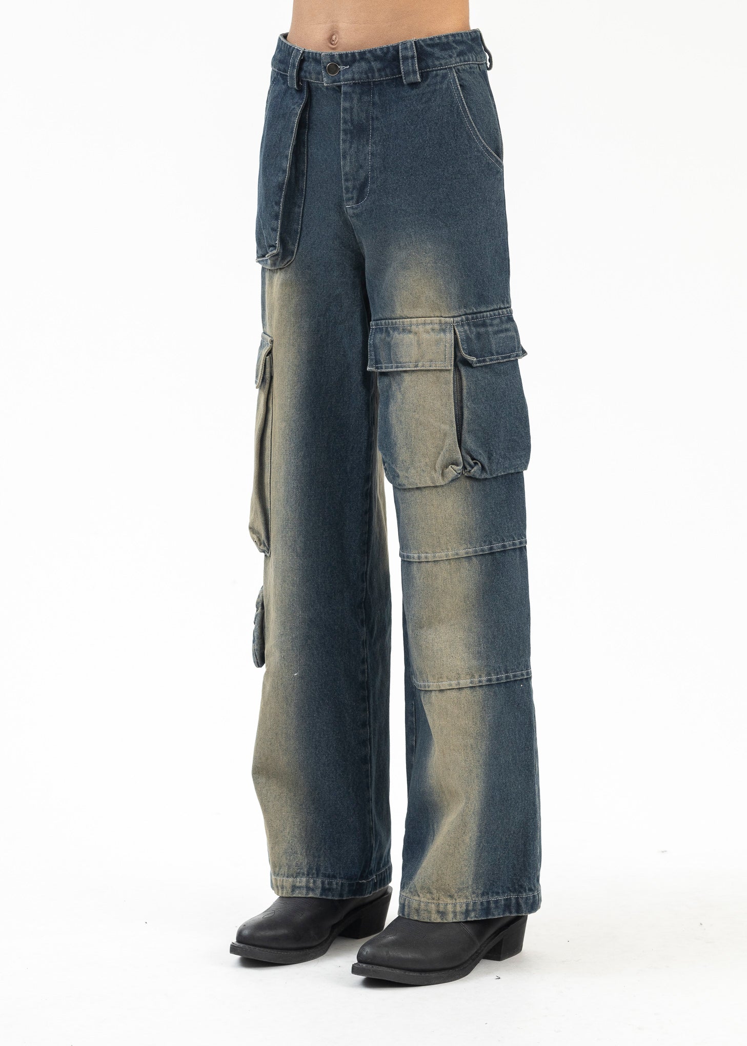 WASH BLUE DENIM PANTS - Image 2