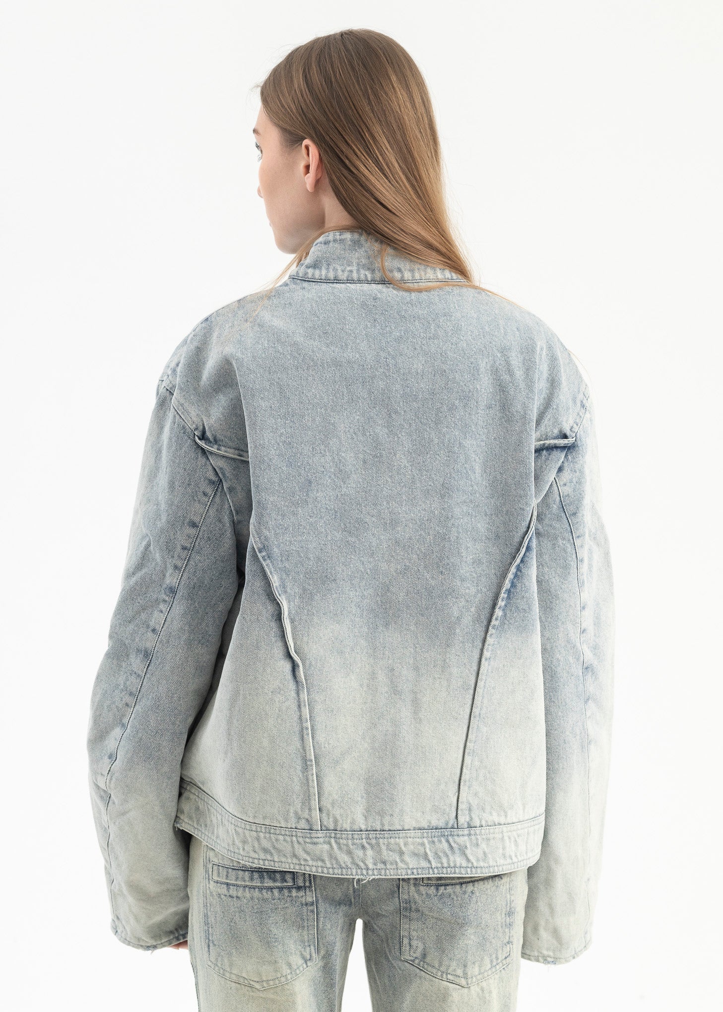 WASH LIGHT BLUE DENIM JACKET - Image 2