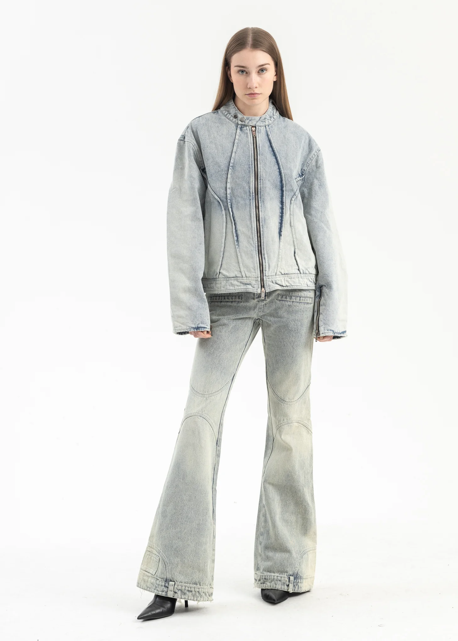 WASH LIGHT BLUE DENIM JACKET - Image 5