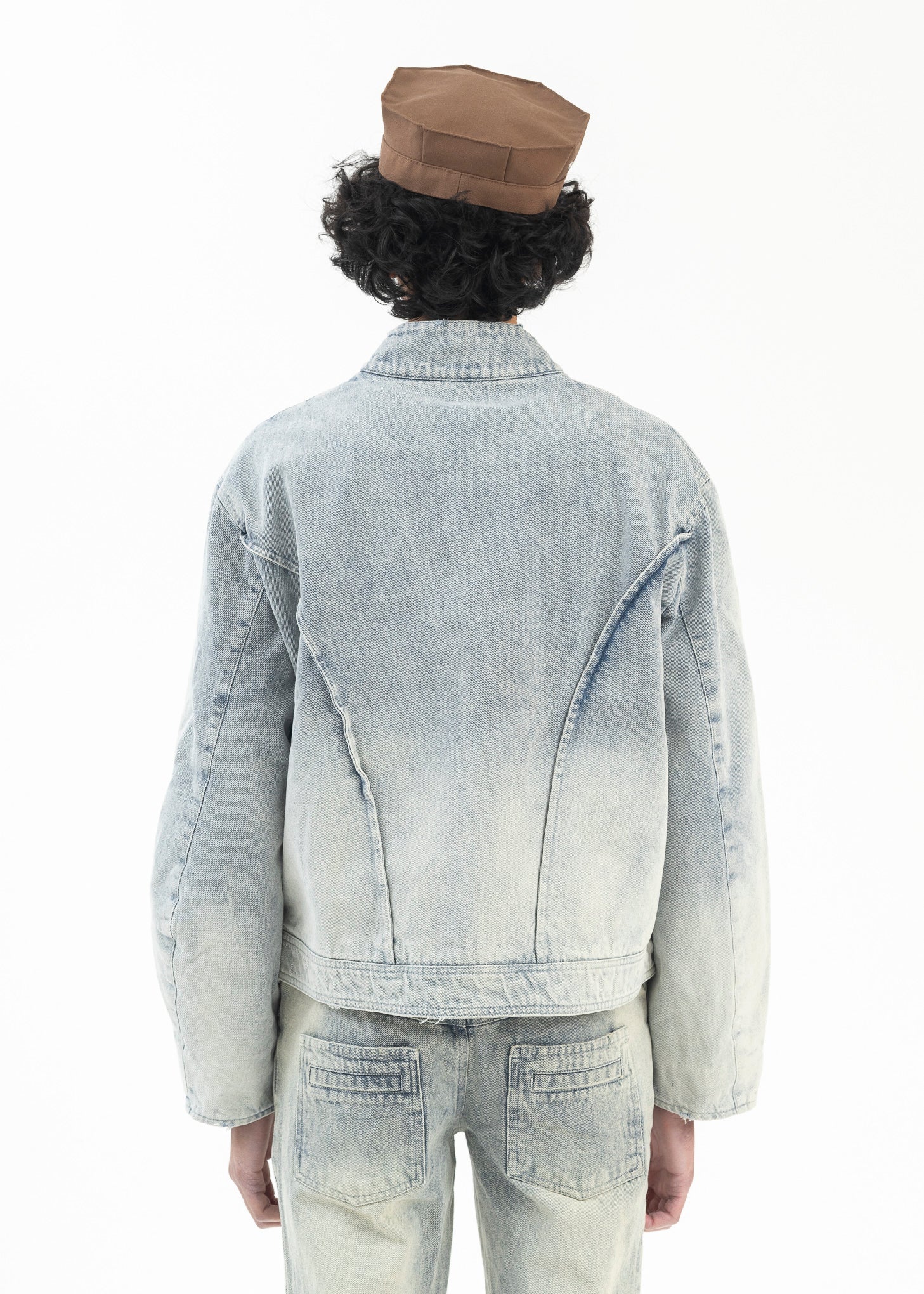 WASH LIGHT BLUE DENIM JACKET - Image 2