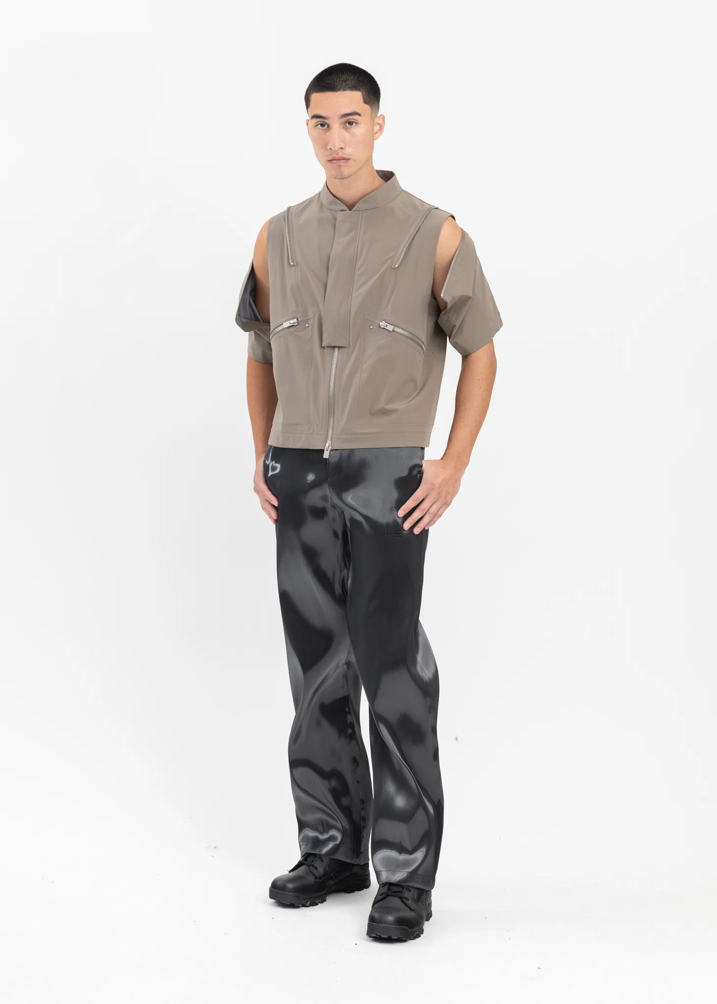 WASH OUT KHAIKI ANOPHYTE TECHNICAL VEST - Image 6