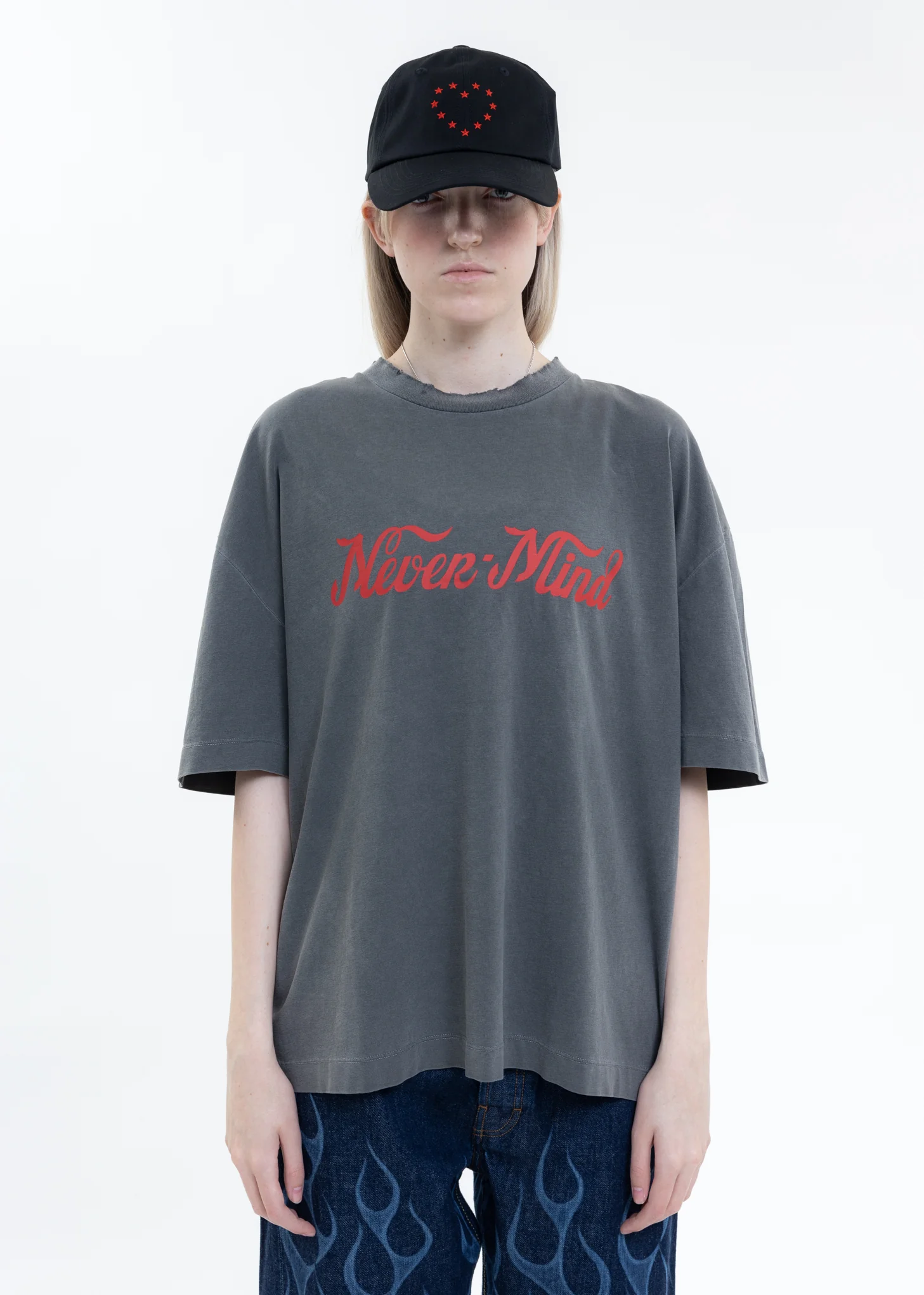 Washed Black SPIRIT NEVERMIND T-Shirt