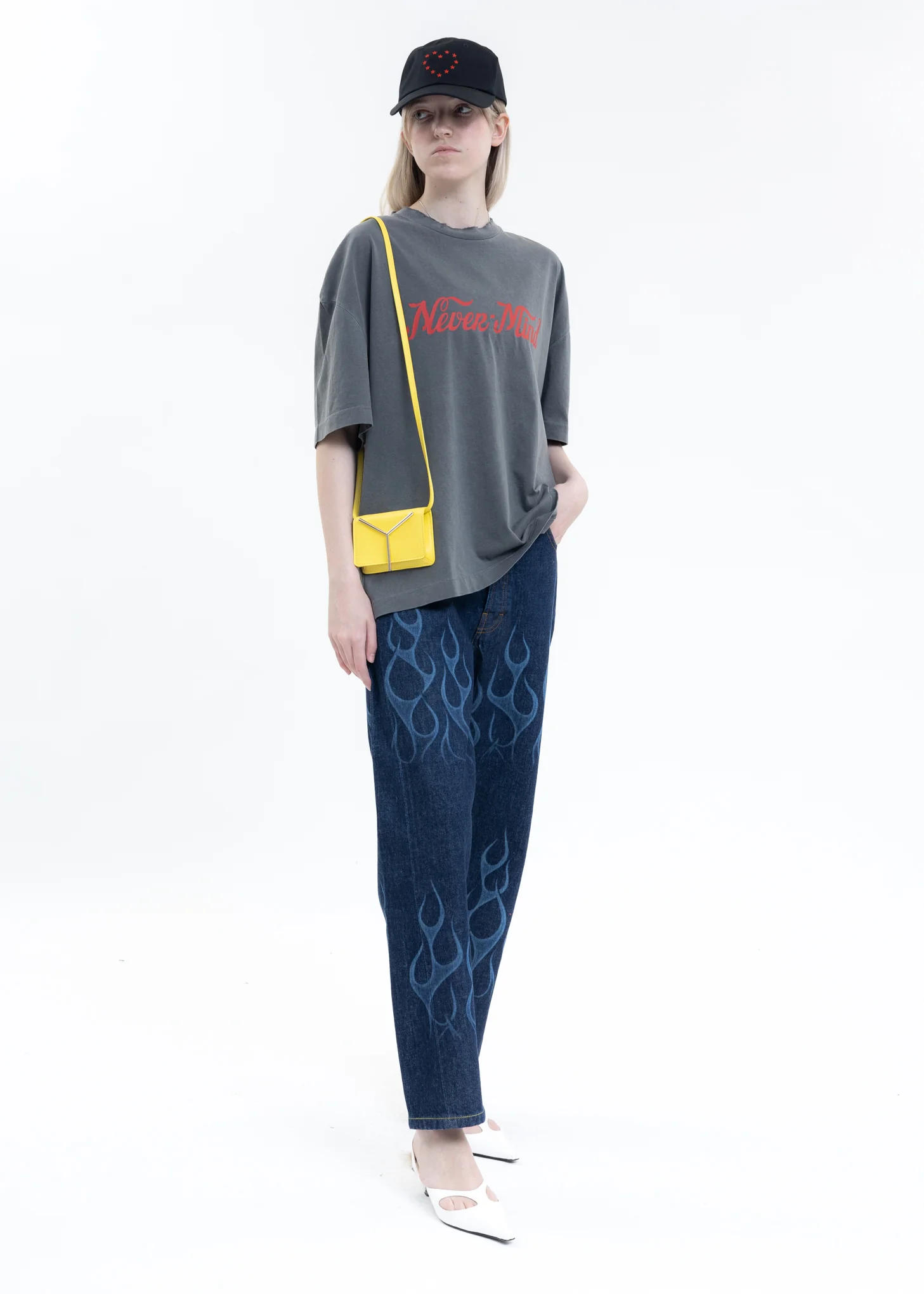 Washed Black SPIRIT NEVERMIND T-Shirt - Image 5