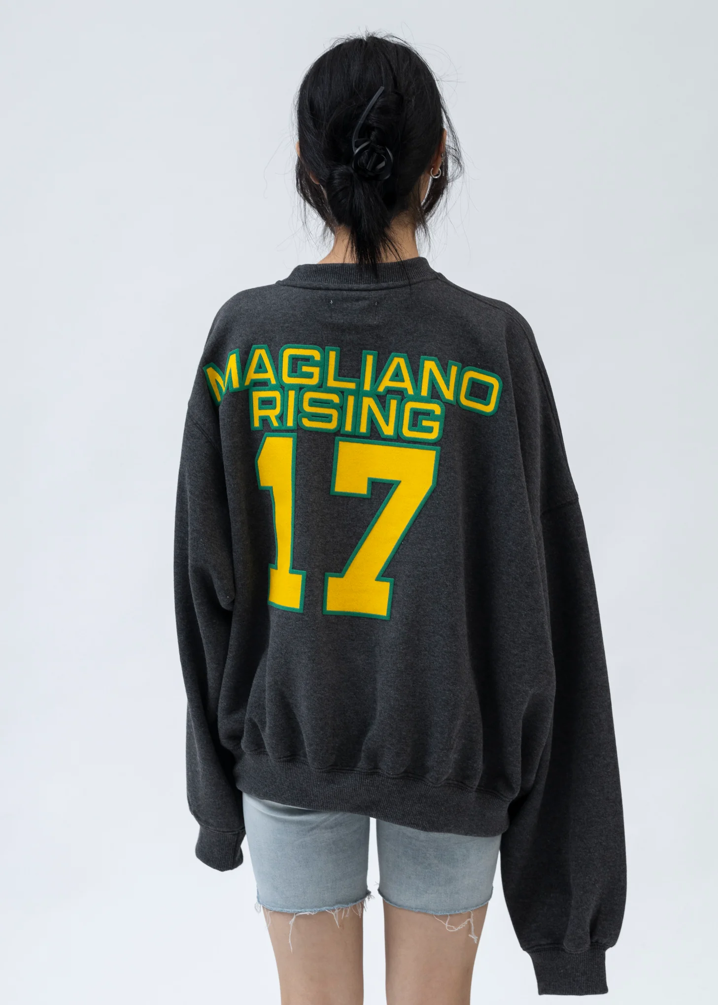 WASHED BLACK TWISTED SWEATSHIRT - Image 2