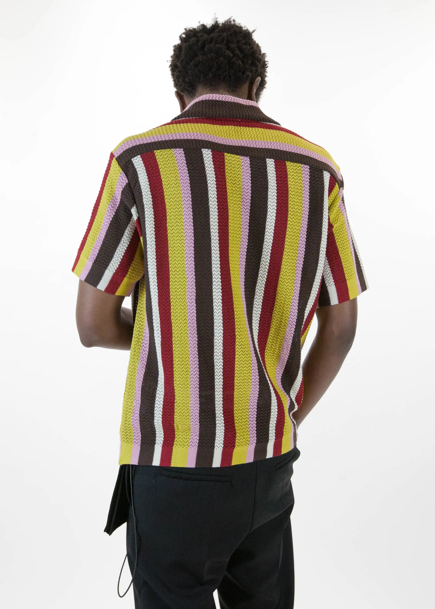 Wes Knitted Striped Shirt - Image 2