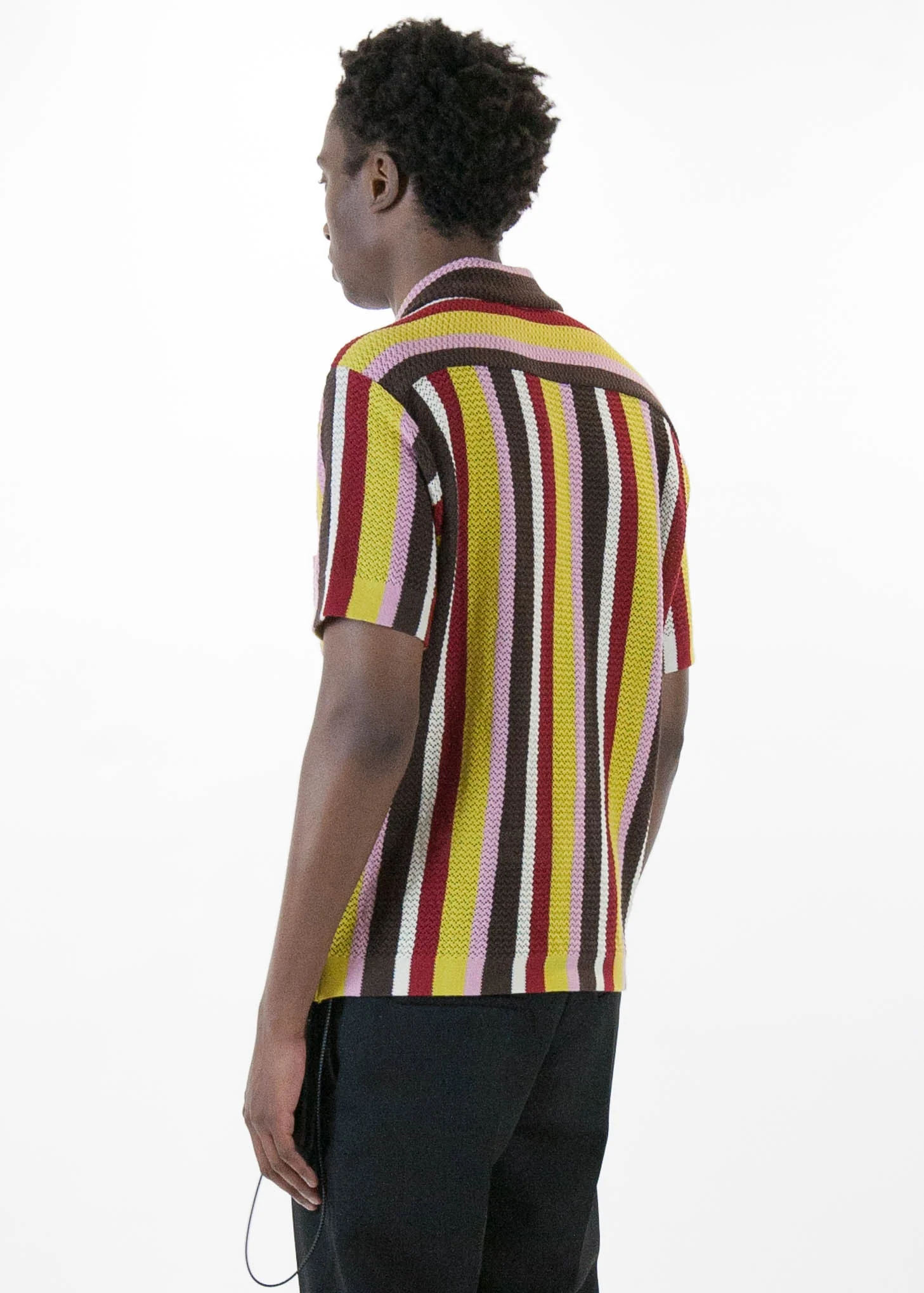 Wes Knitted Striped Shirt - Image 4