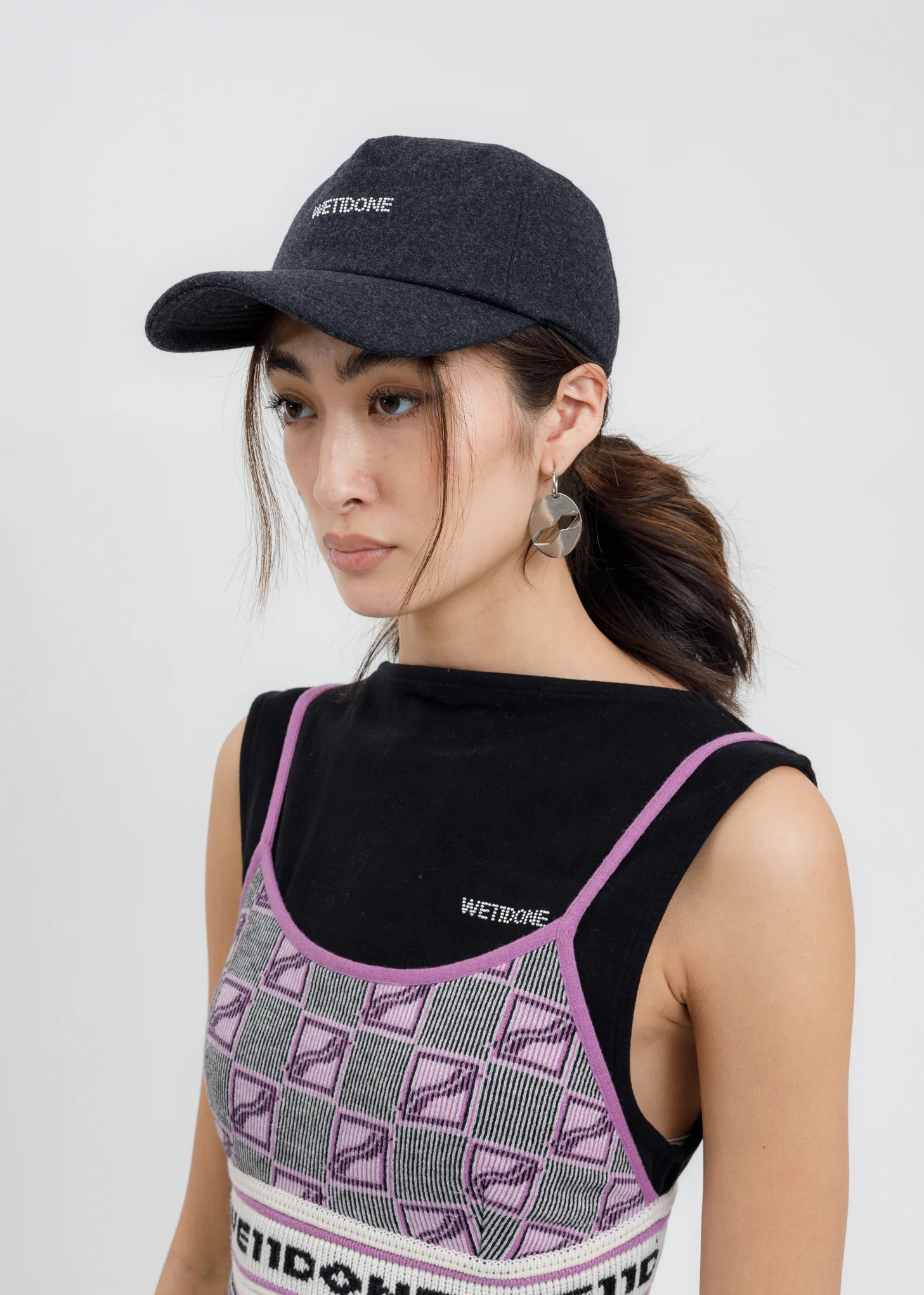 While Logo Padded Flannel Cap - Image 3