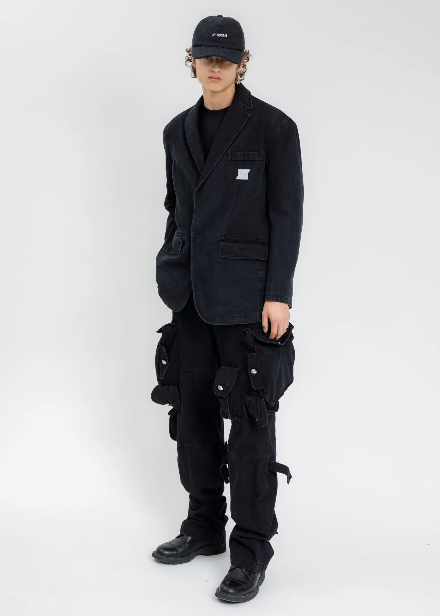 While Logo Padded Flannel Cap - Image 4