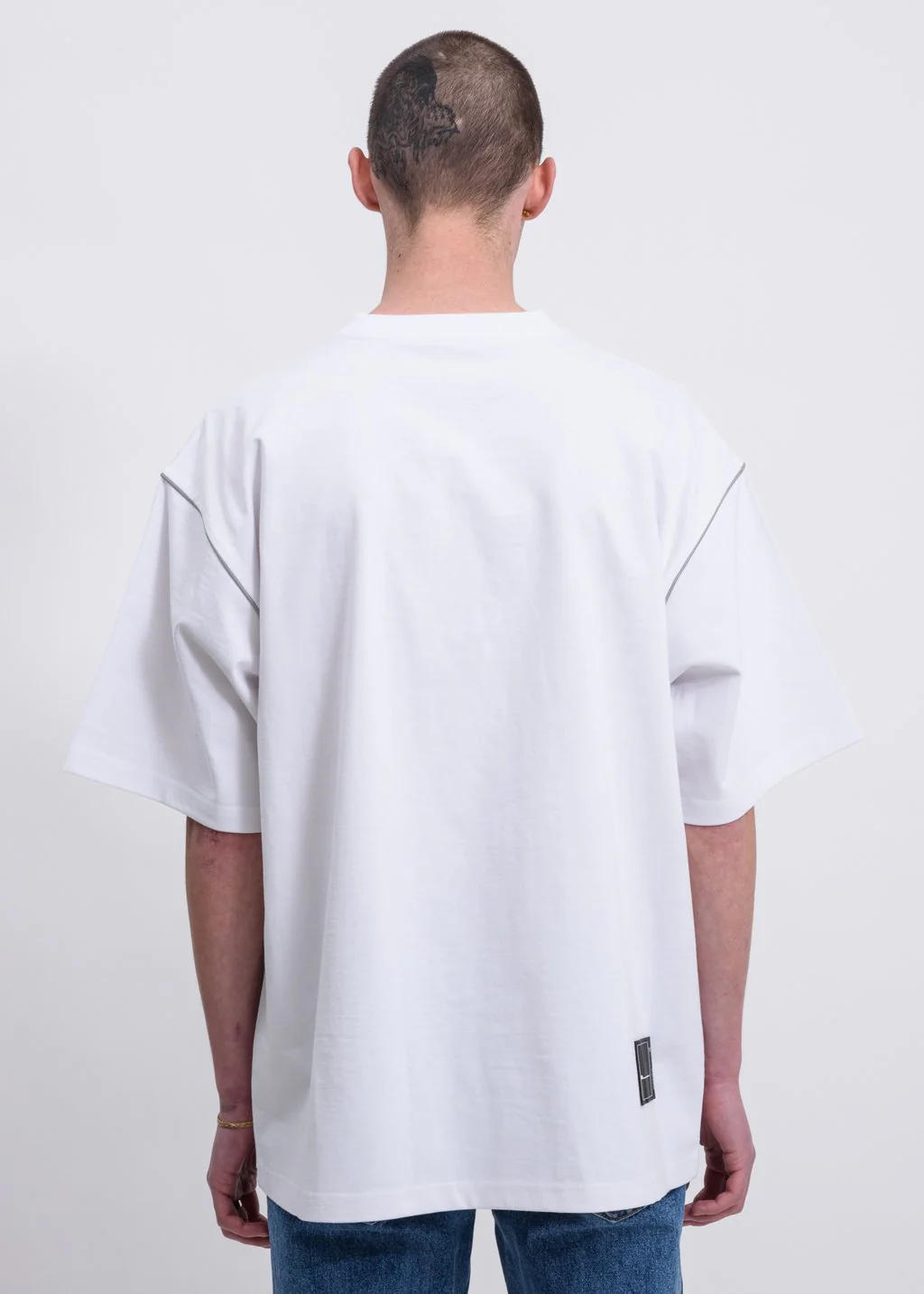 White Reflective Logo T-Shirt - Image 3