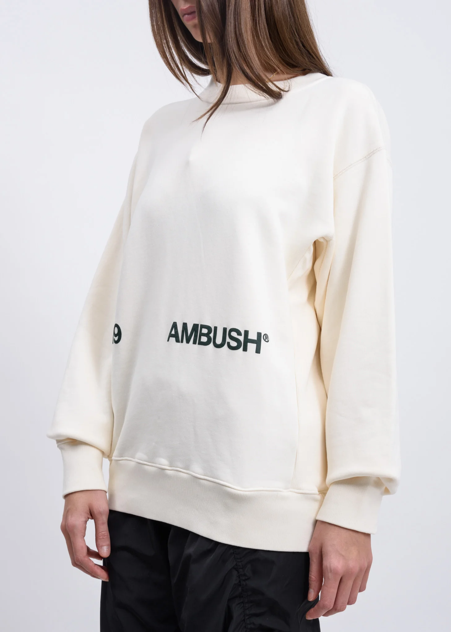 White '19 AMBUSH  Logo Crewneck - Image 3